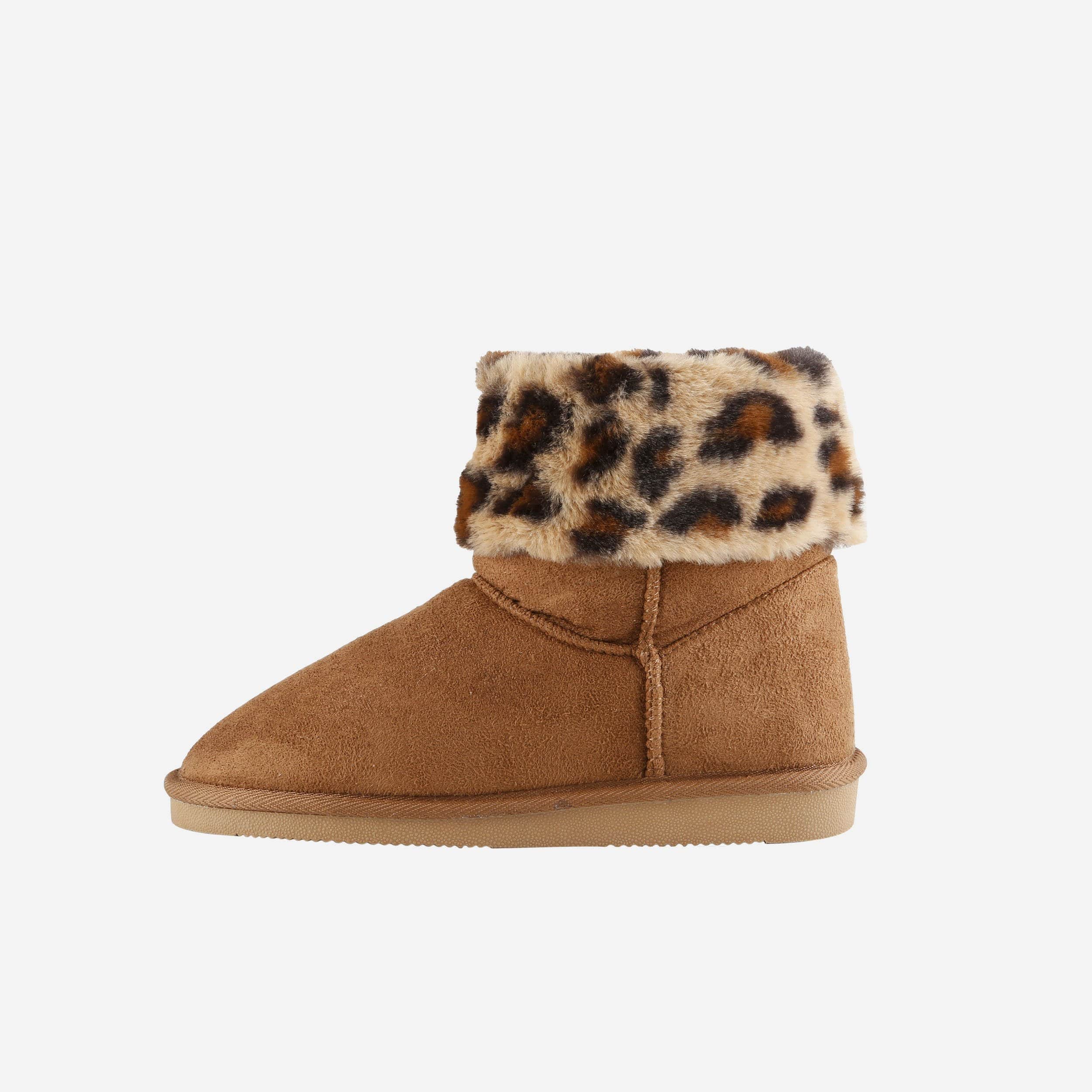Chicago Bears Women's Cheetah Faux Fur Boots - Roar Your Fandom!