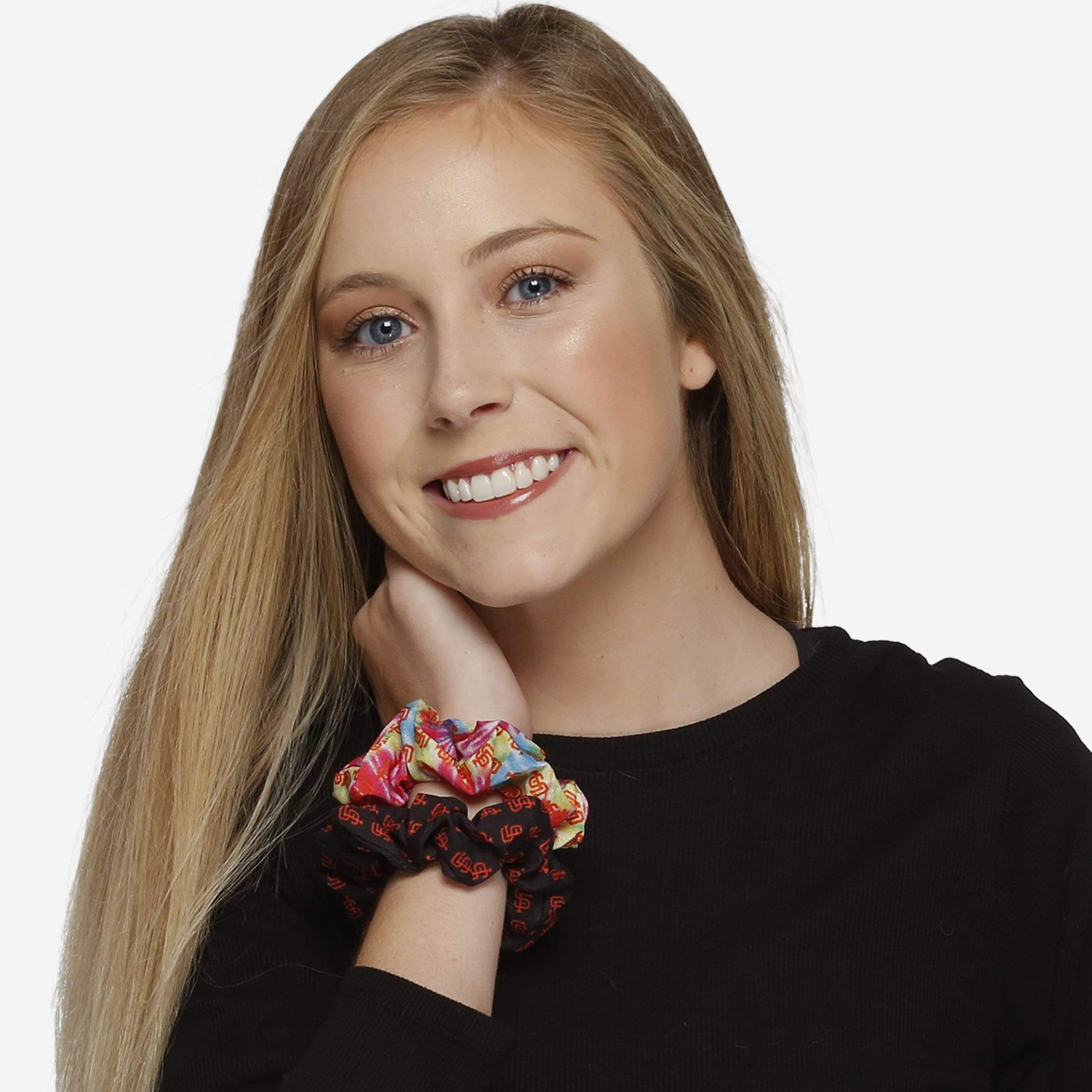 San Francisco Giants Mini Print 3-Pack Hair Scrunchies - Must-Have for Fans!