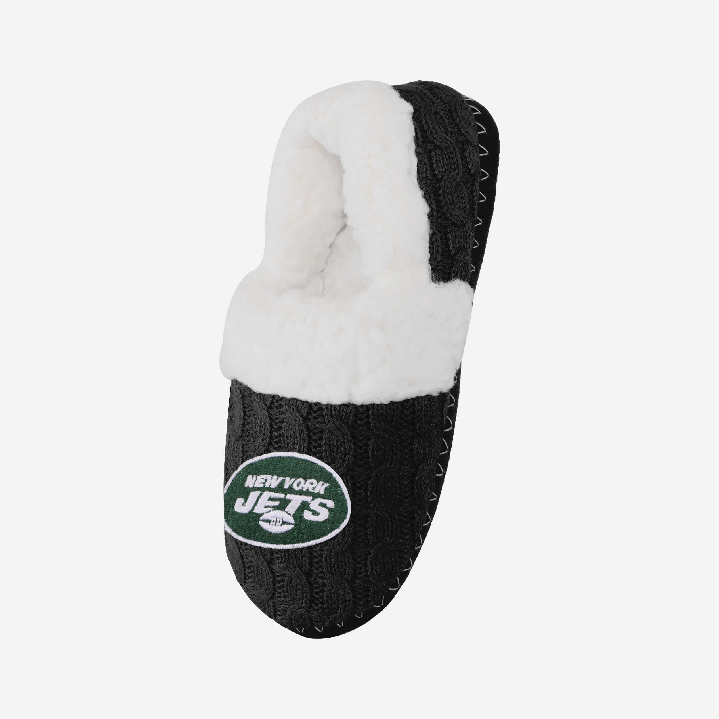 New York Jets Women's Team Color Moccasin Slippers - Stay Warm in Style!
