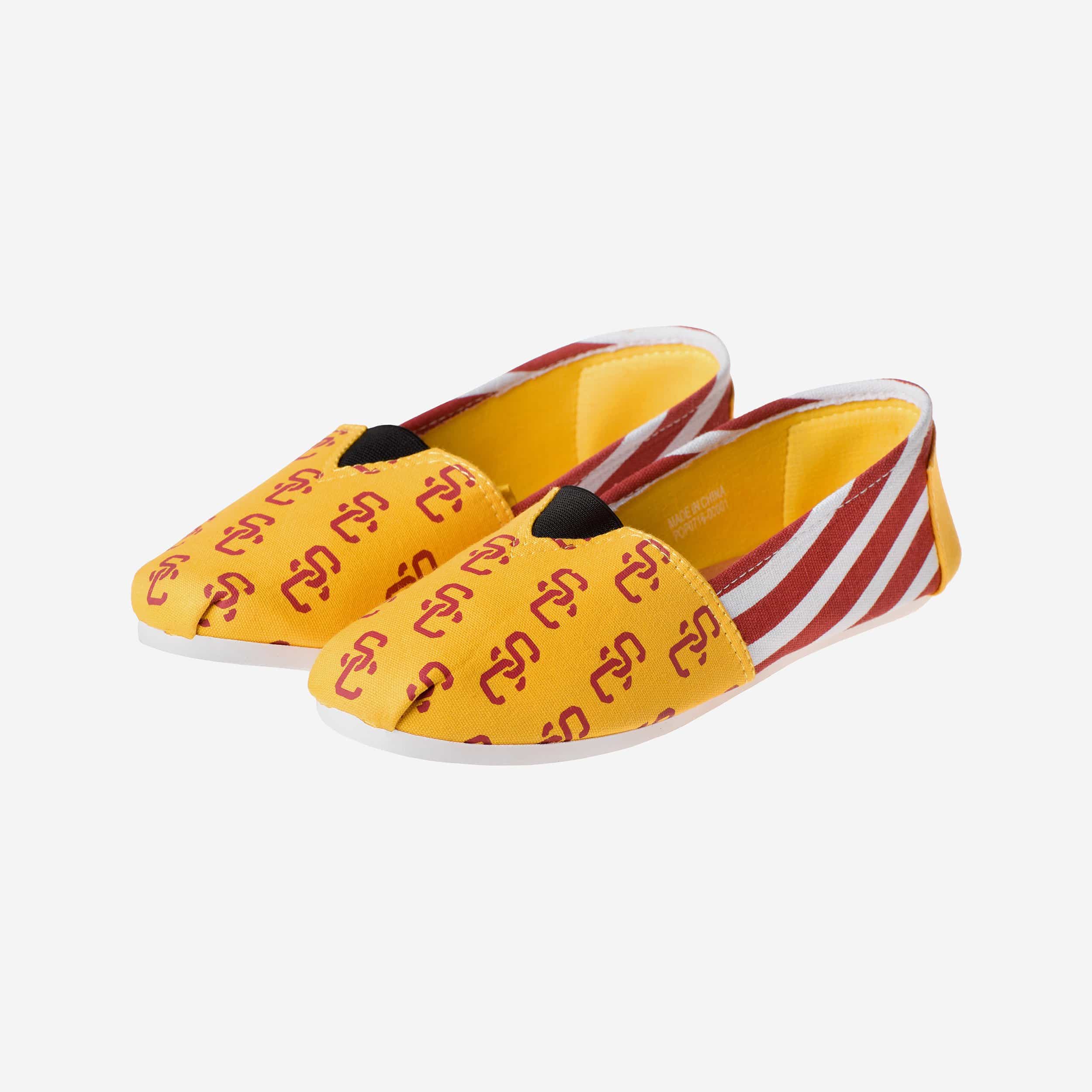 USC Trojans Women's Stylish Stripe Canvas Shoes - Rock Your Team Spirit!