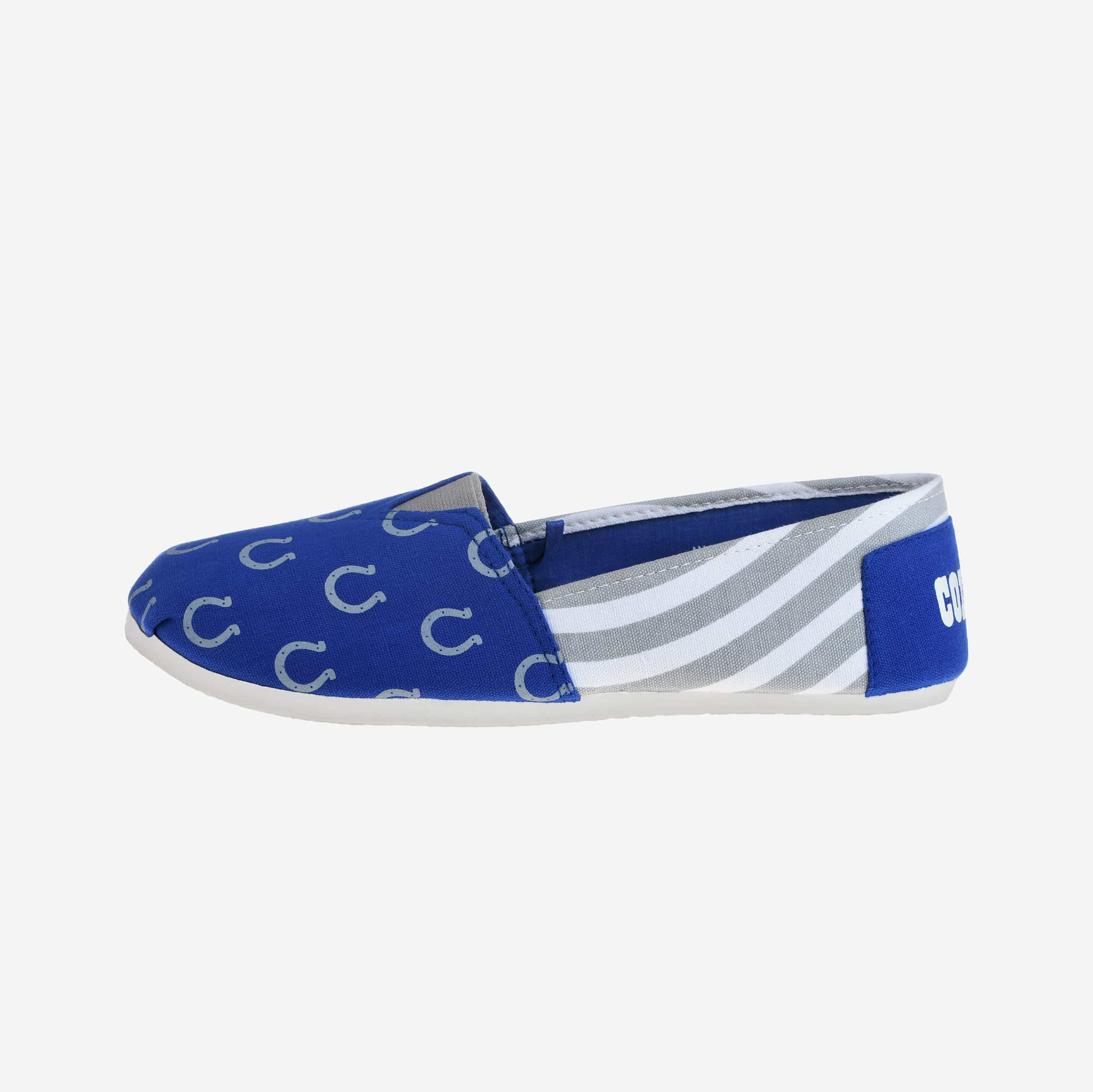 Indianapolis Colts Stylish Women's Stripe Canvas Shoes - Rock Your Team Spirit!
