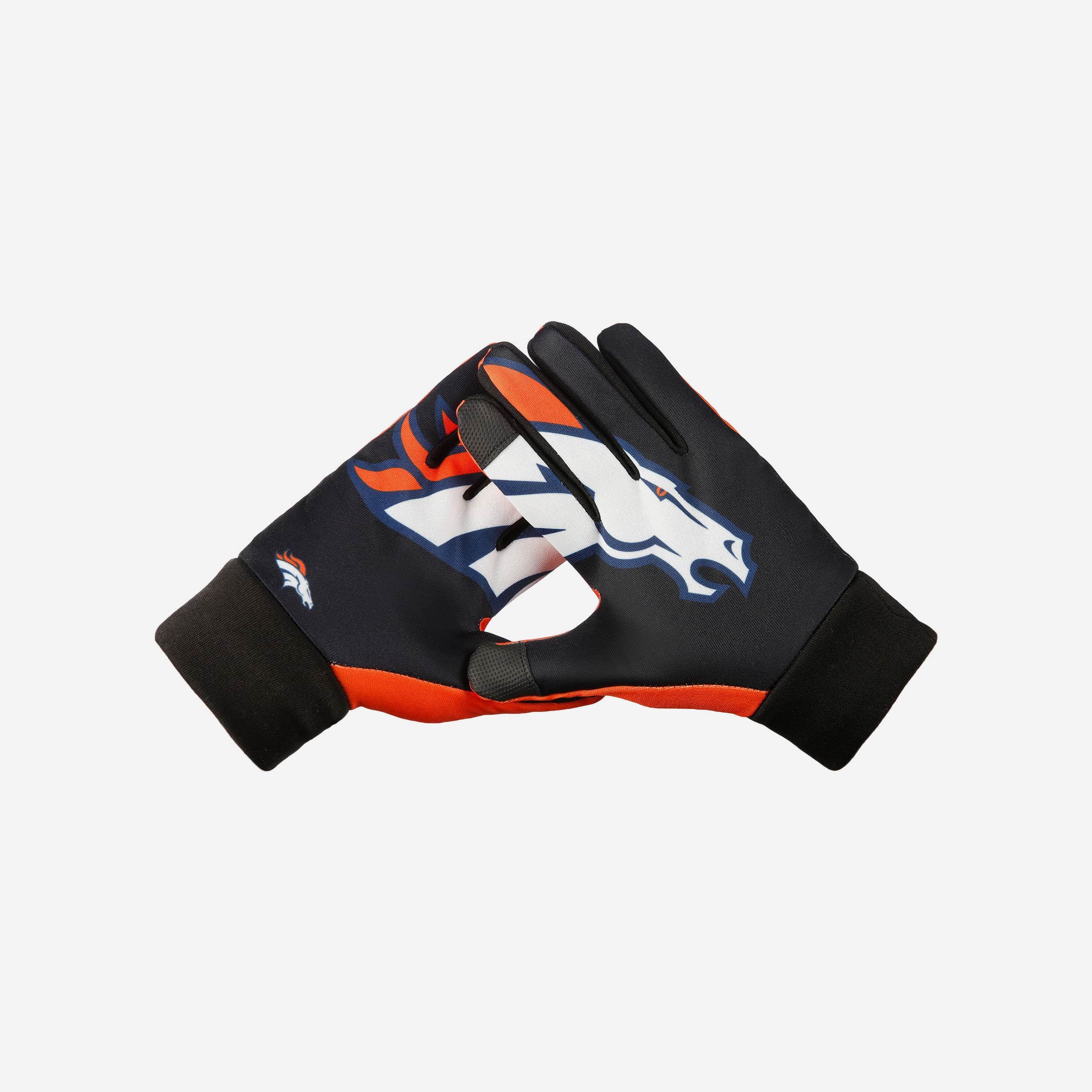 Denver Broncos Texting Gloves with Palm Logo - Show Your Team Spirit!