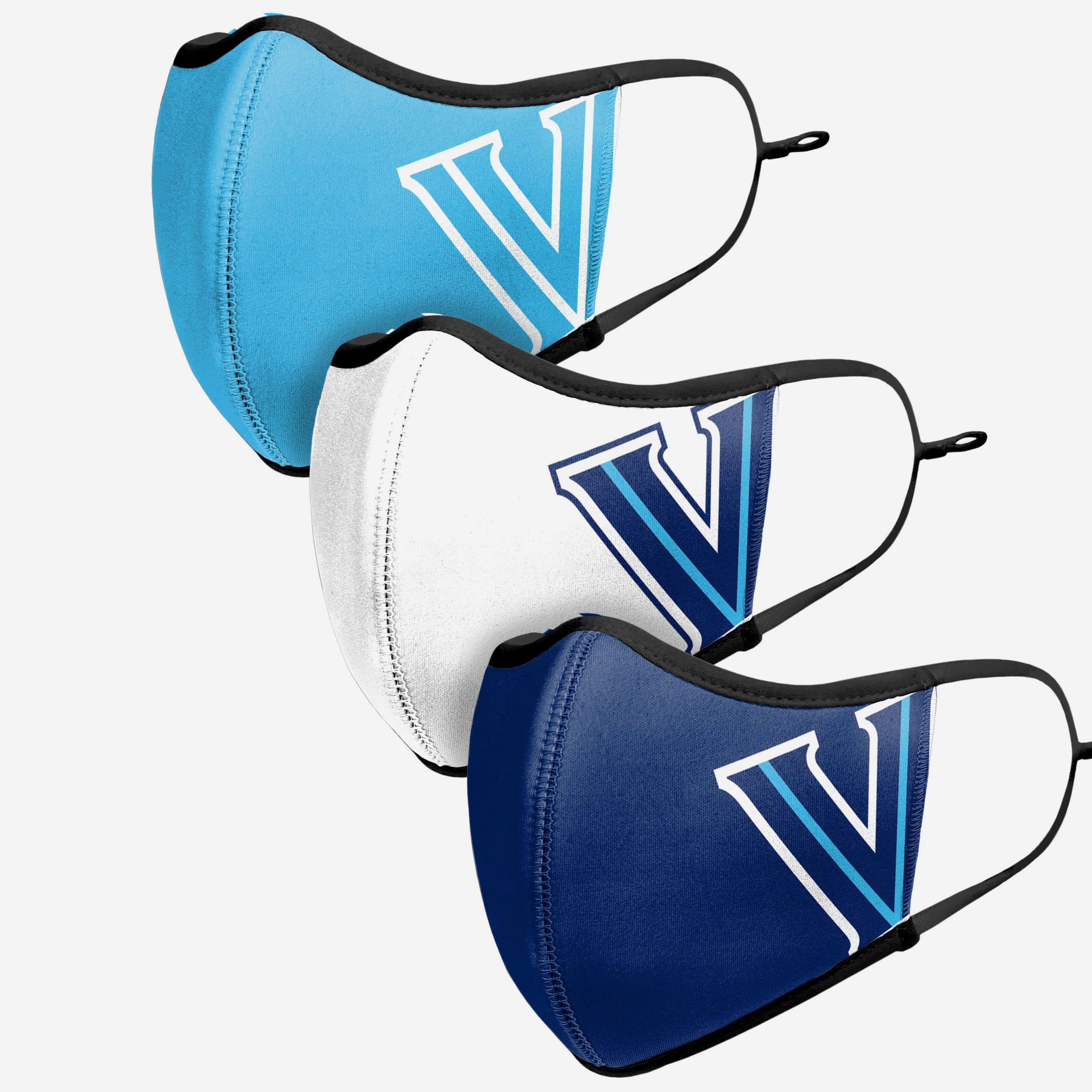 Villanova Wildcats 3-Pack Sports Face Covers - Represent Your Team in Style!