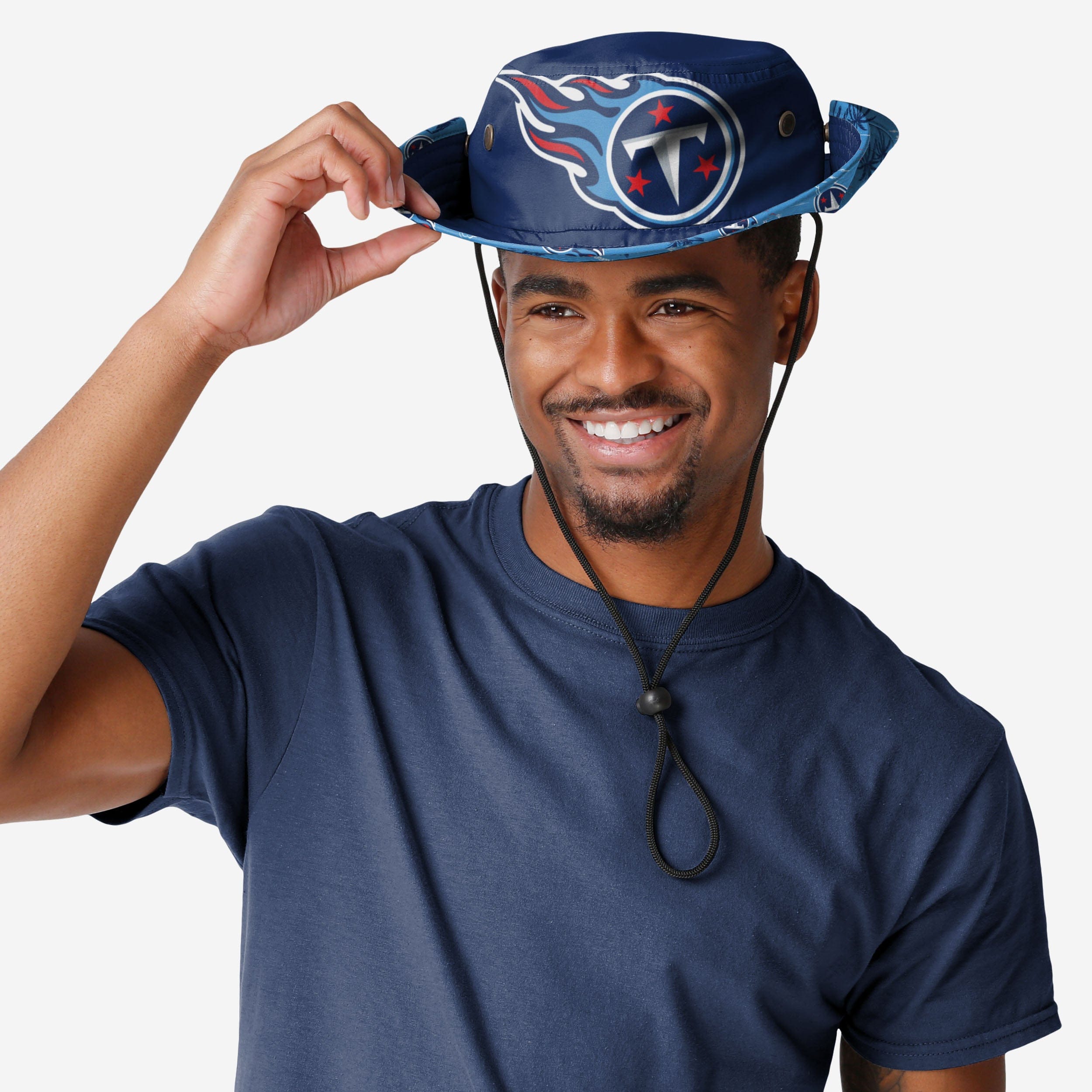 Tennessee Titans Cropped Big Logo Hybrid Boonie Hat: Stay Cool in Style!