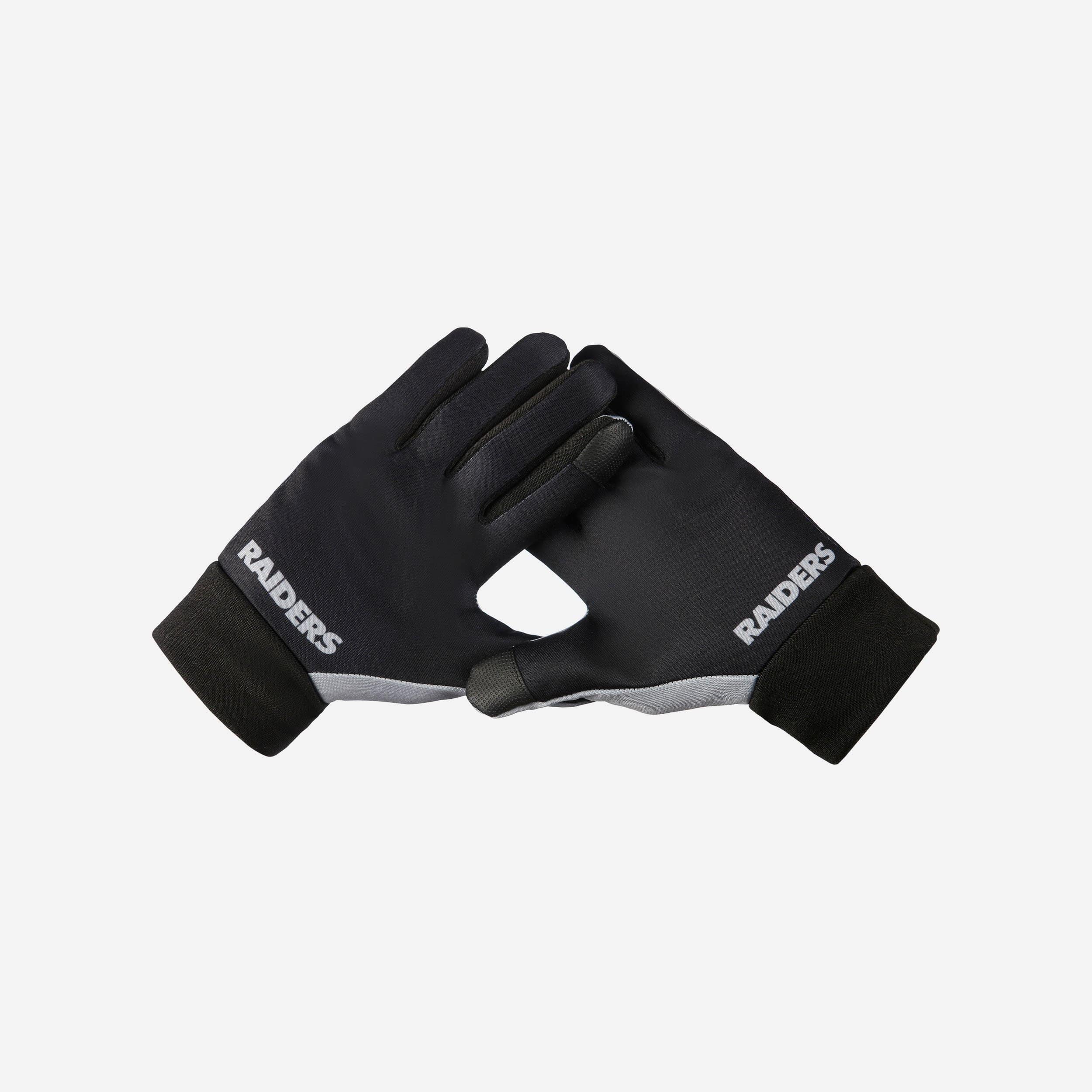 Exciting Las Vegas Raiders Palm Logo Texting Gloves