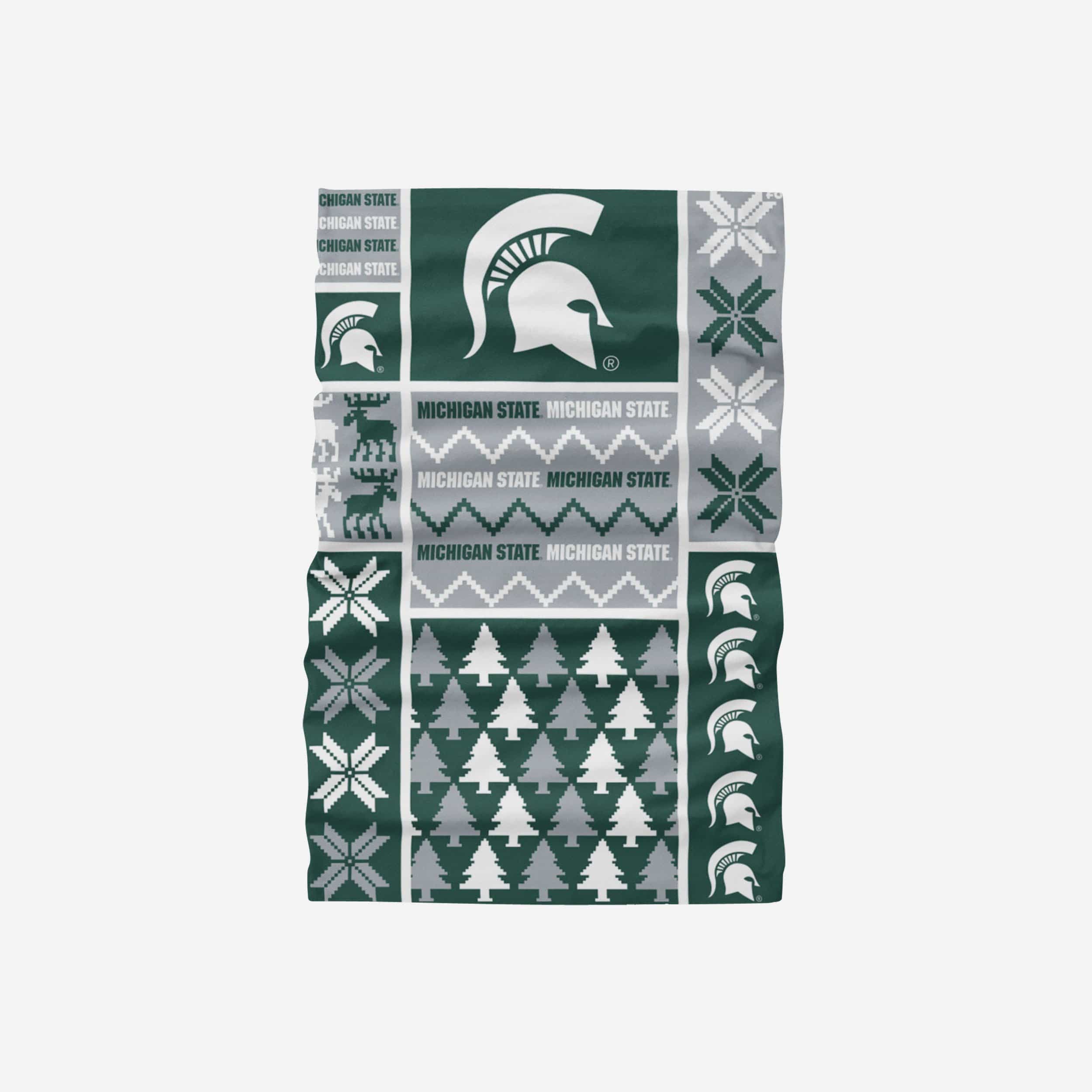 Michigan State Spartans Awesome Block Gaiter Scarf - Show Your Team Spirit!
