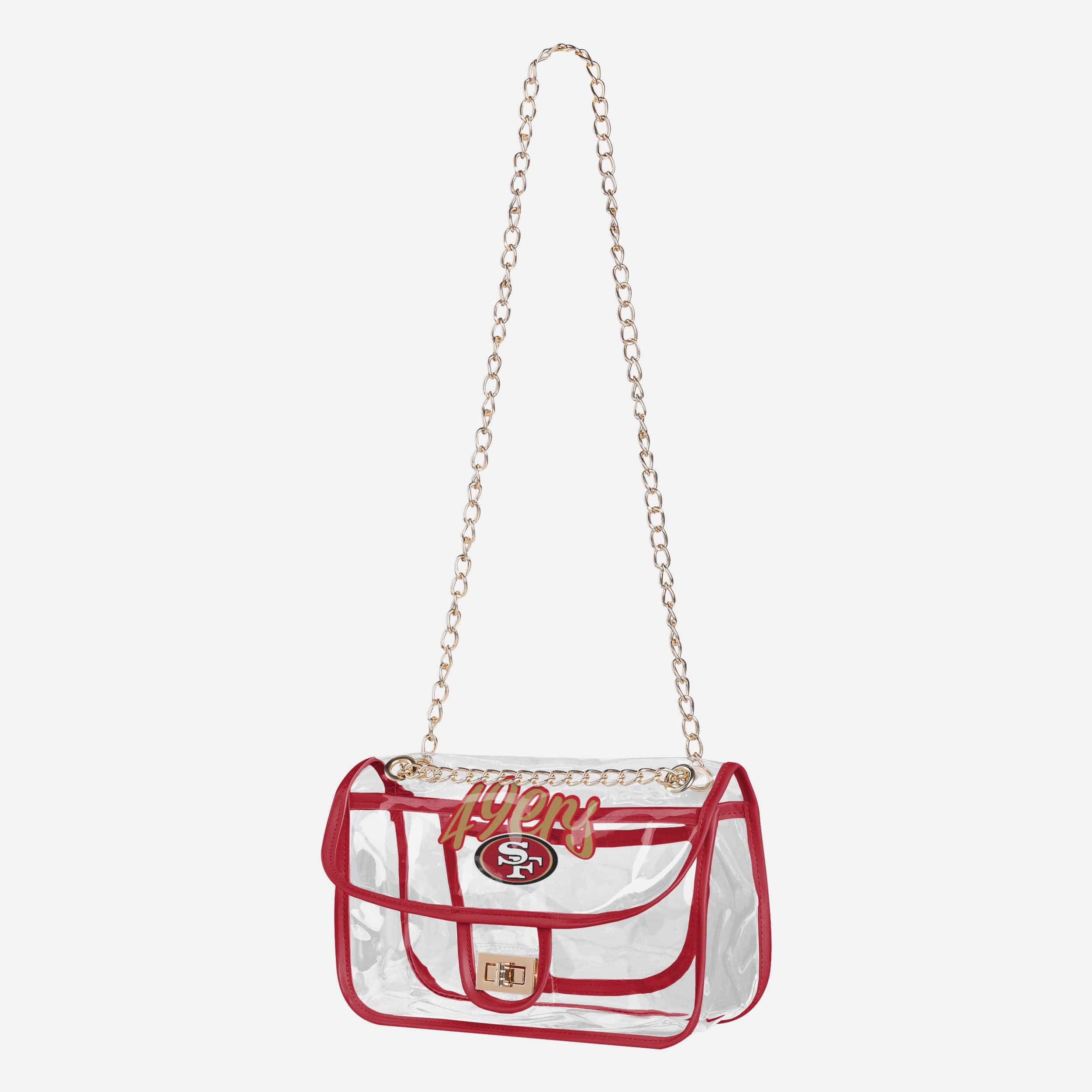San Francisco 49ers Stunning Clear Crossbody Chain Bag