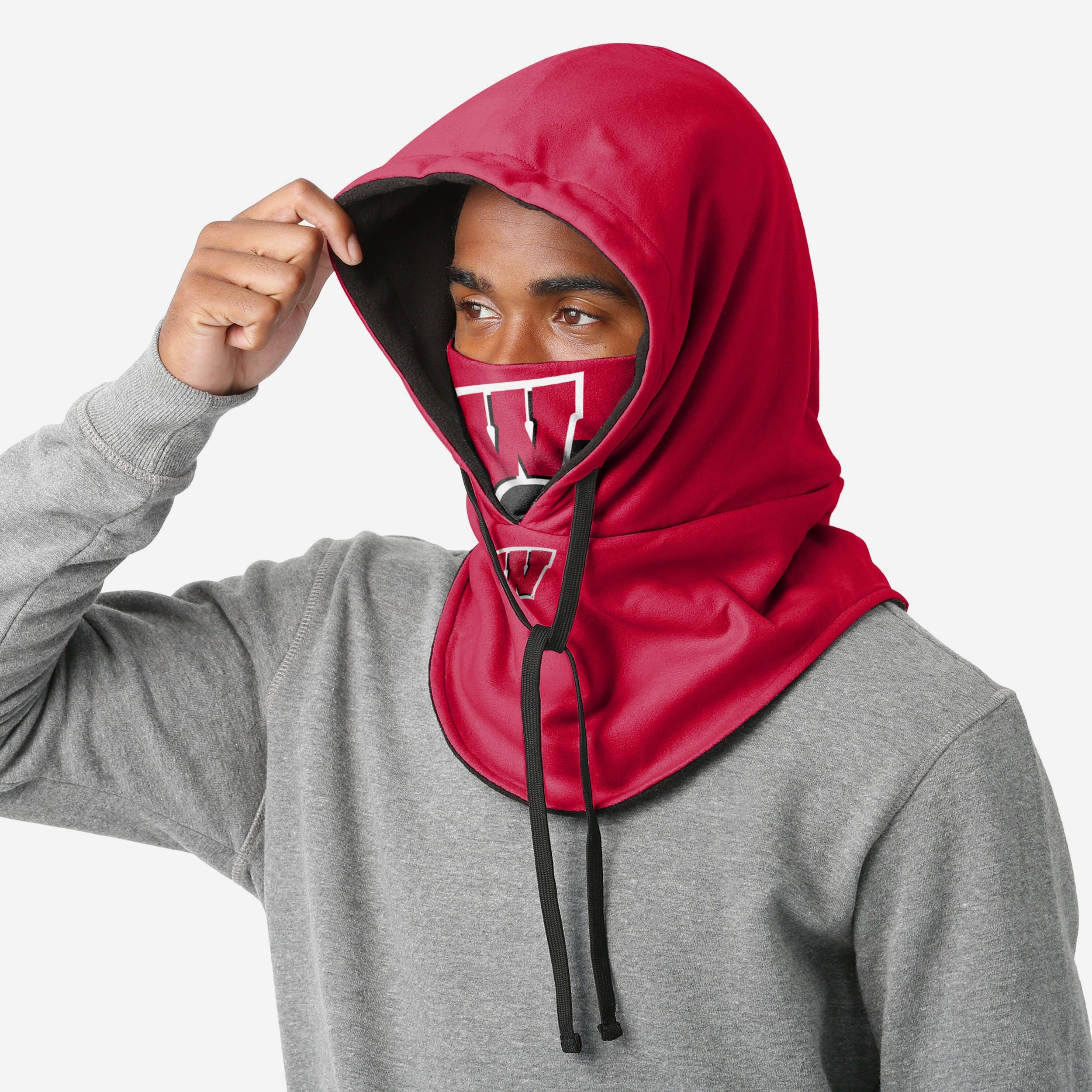 Wisconsin Badgers Drawstring Hooded Gaiter - The Ultimate Cold-Weather Essential