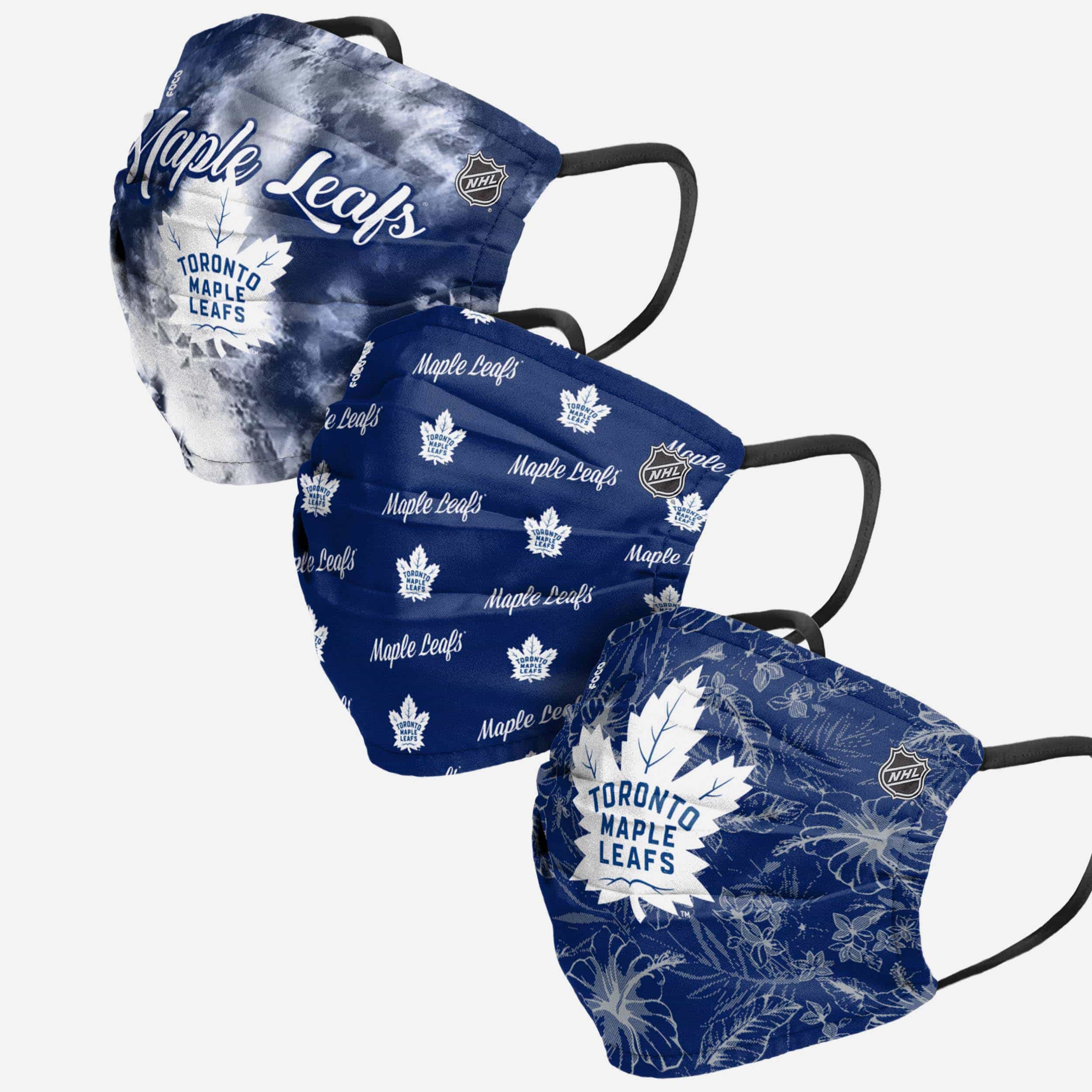 Toronto Maple Leafs Women's Matchday 3-Pack Face Cover - Represent Your Team in Style!