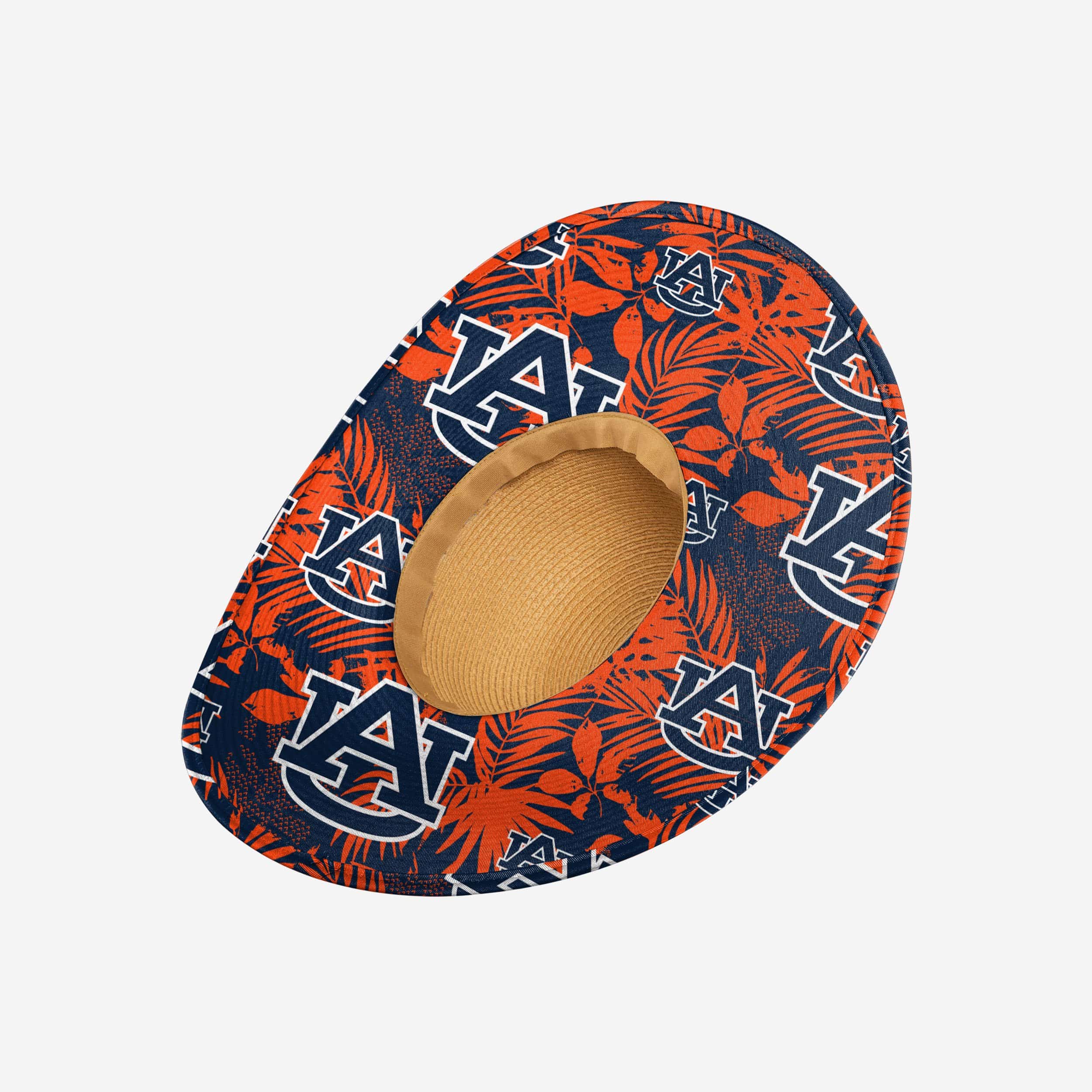 Auburn Tigers Women's Stunning Floral Straw Hat