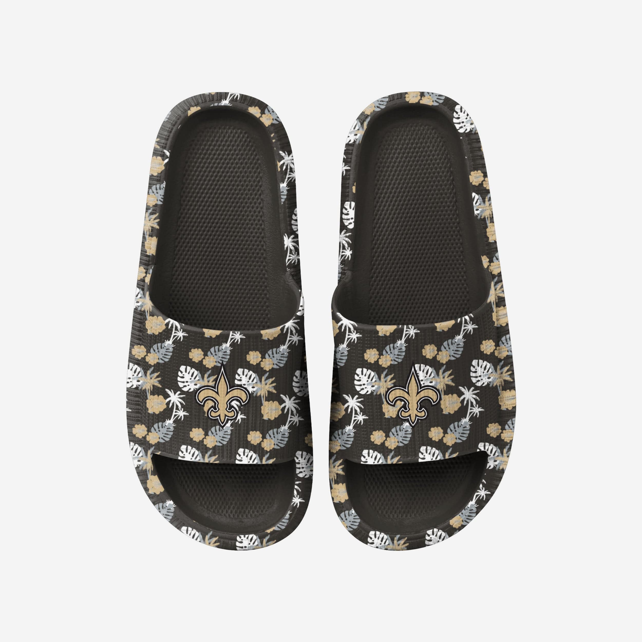 New Orleans Saints Women's Stylish Floral Pillow Slides