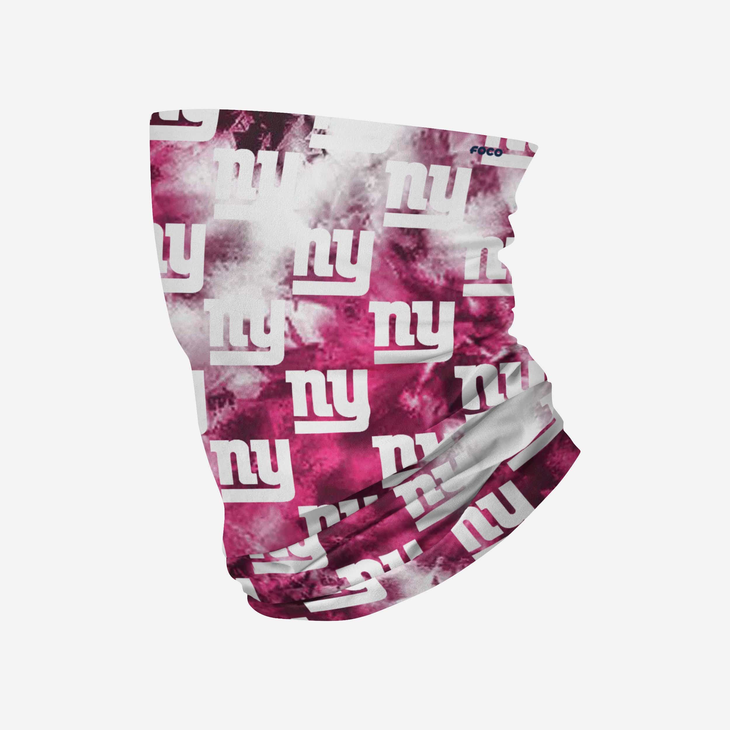 New York Giants Pink Tie-Dye Gaiter Scarf - A Fashionable Must-Have!