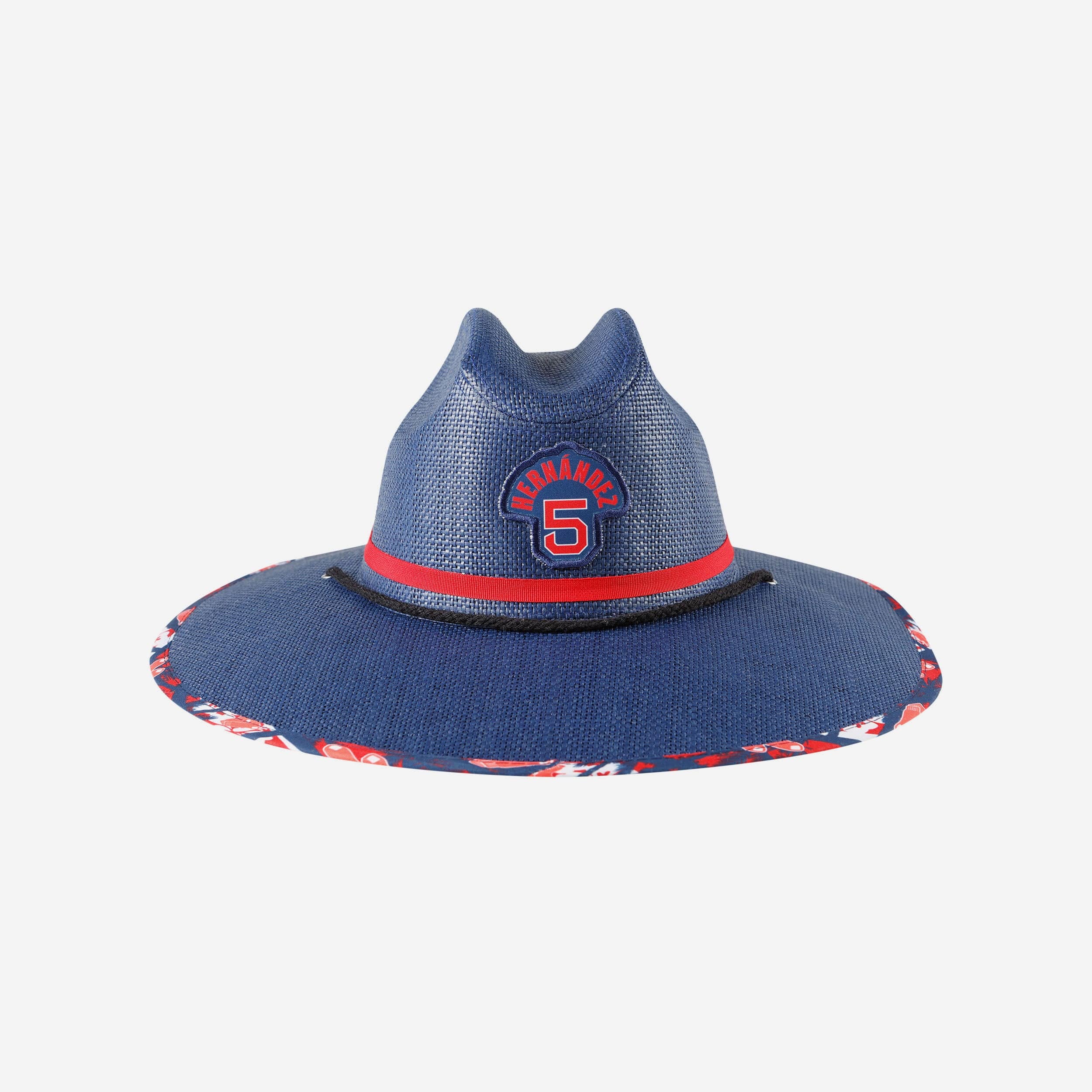 Kike Hernandez Boston Red Sox Stylish Straw Hat