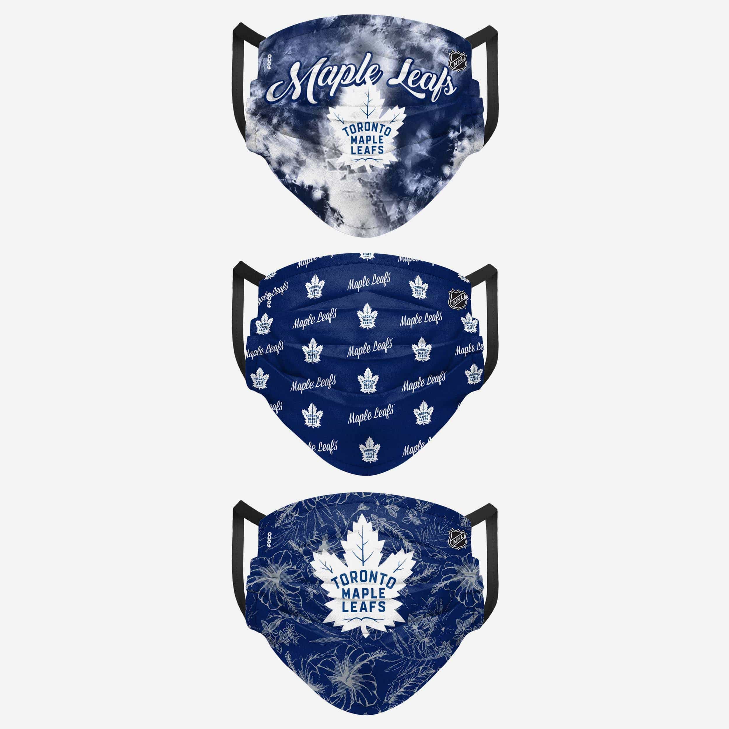 Toronto Maple Leafs Women's Matchday 3-Pack Face Cover - Represent Your Team in Style!