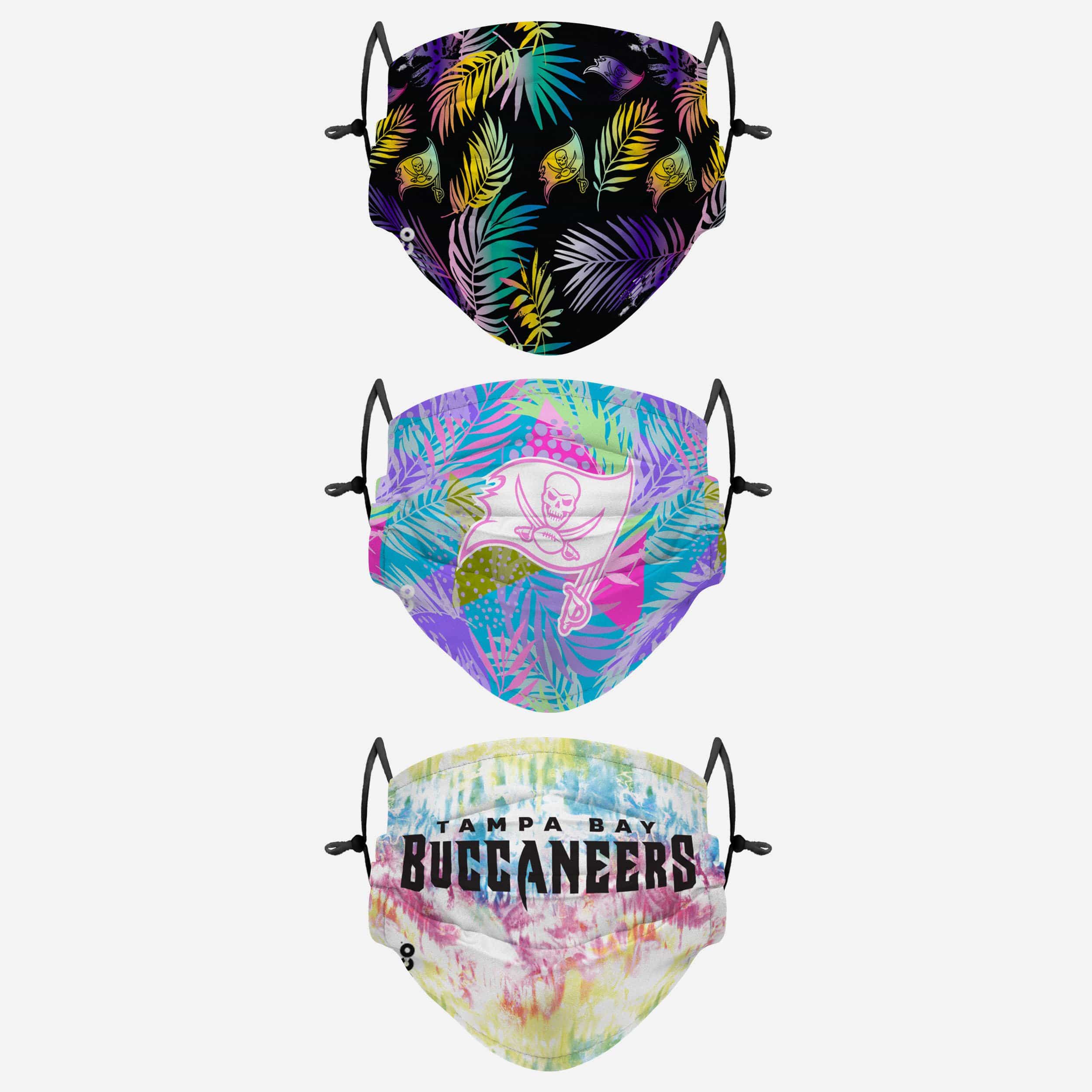 Tampa Bay Buccaneers Neon Floral 3 Pack Face Cover