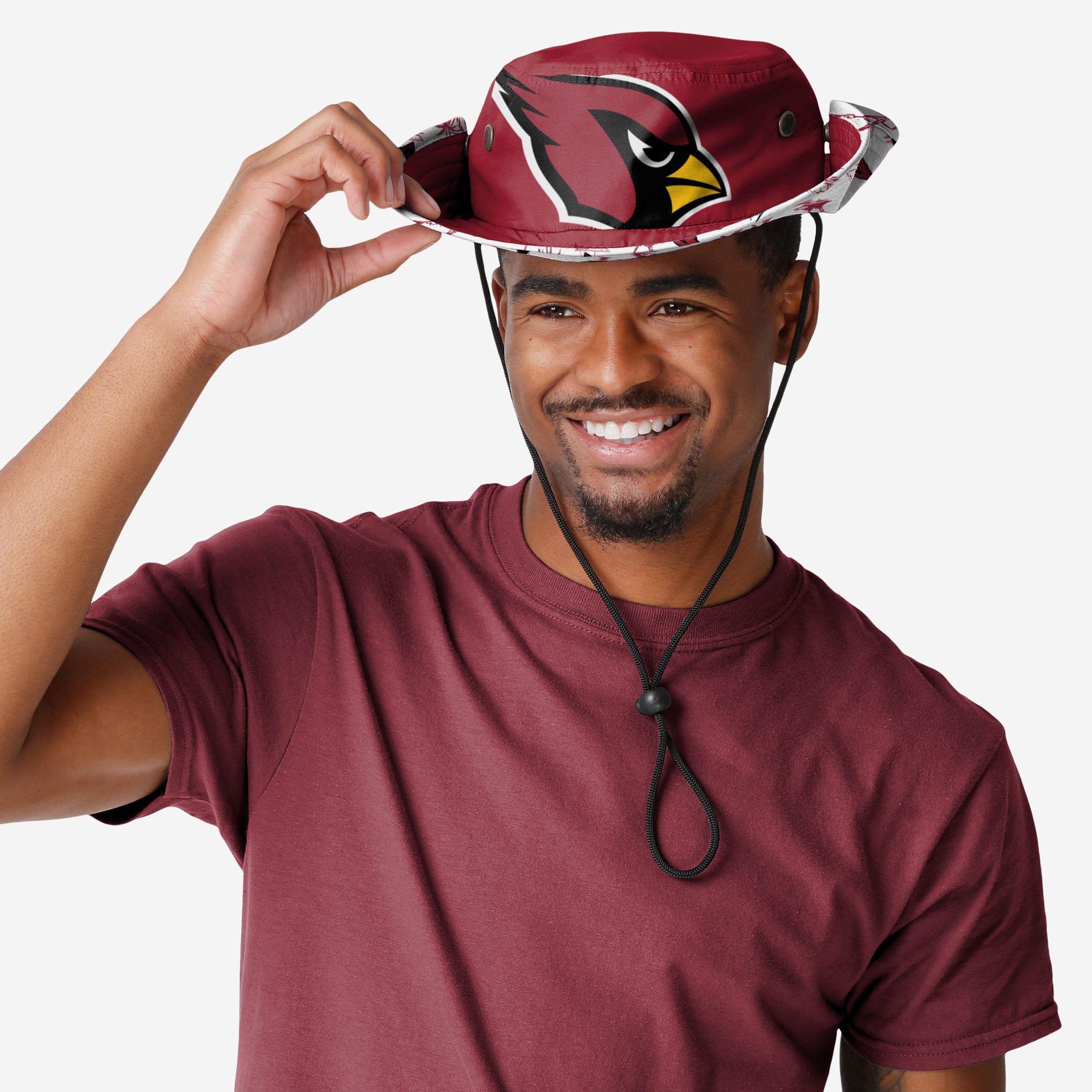 Arizona Cardinals Stylish Cropped Big Logo Hybrid Boonie Hat
