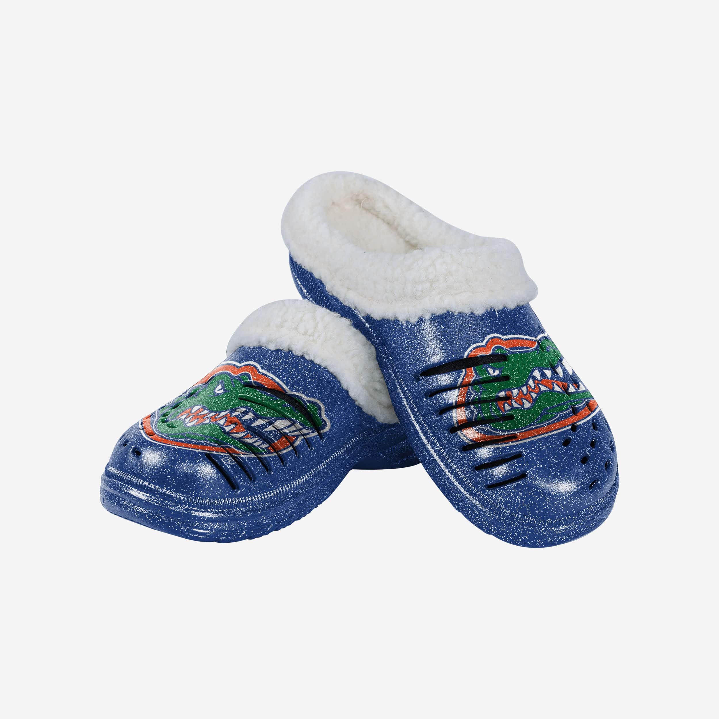 Sparkling Florida Gators Women's Sherpa-Lined Glitter Clogs