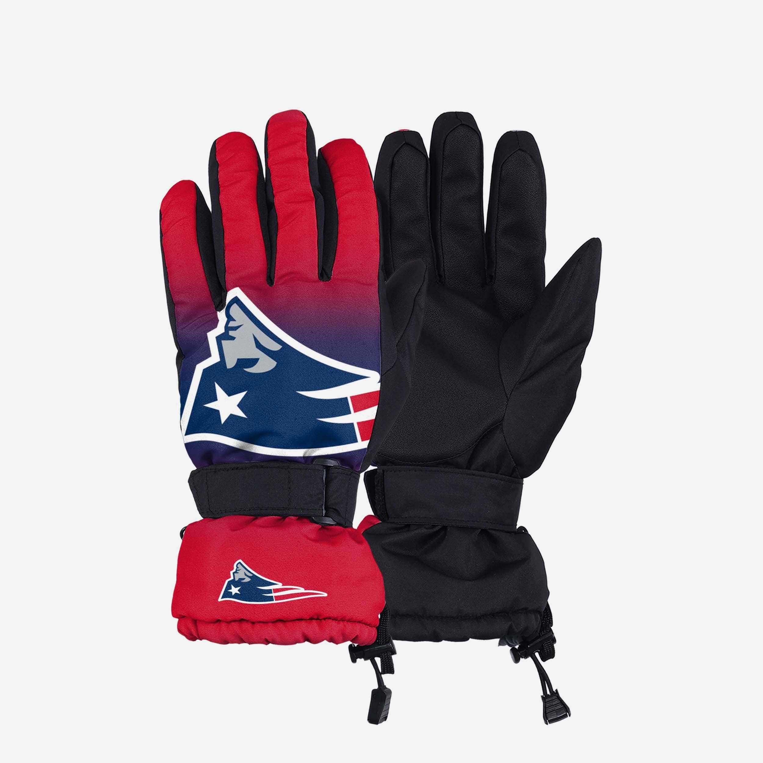 New England Patriots Gradient Big Logo Insulated Gloves - Show Your Team Spirit!