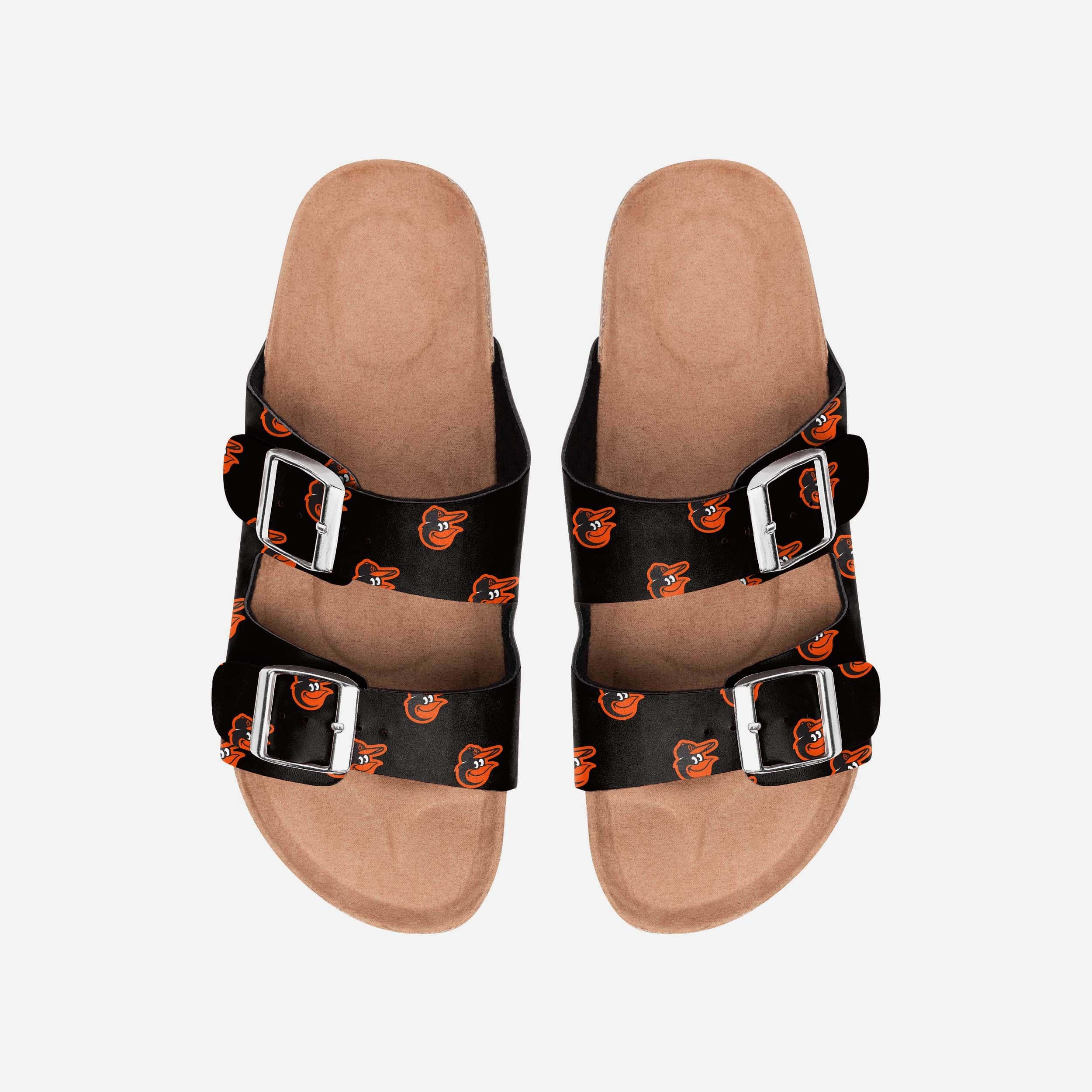 Gorgeous Baltimore Orioles Women's Team Logo Double Buckle Sandals