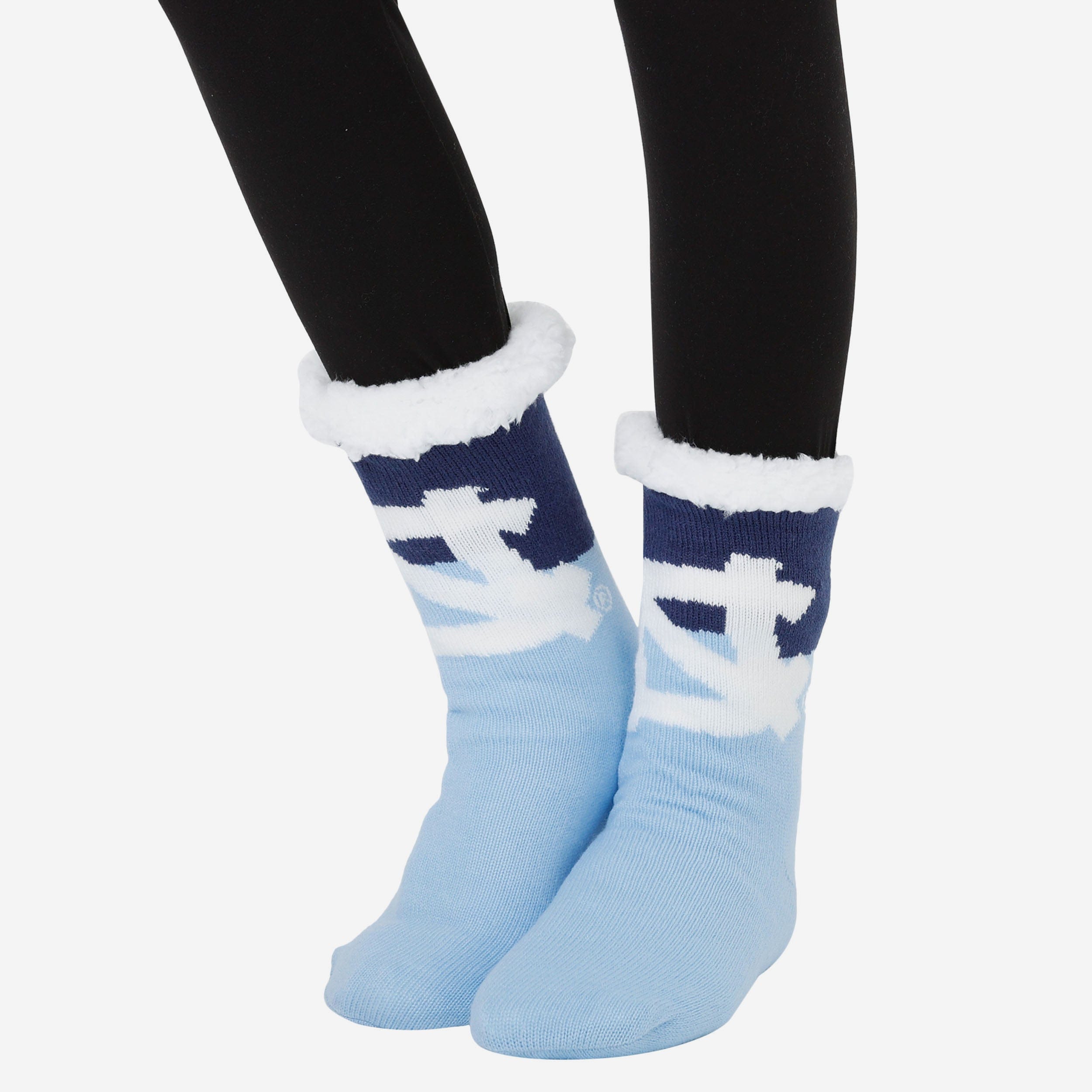 North Carolina Tar Heels Women's 3-Pack Fan Footy Slipper Socks - Cozy Team Spirit!