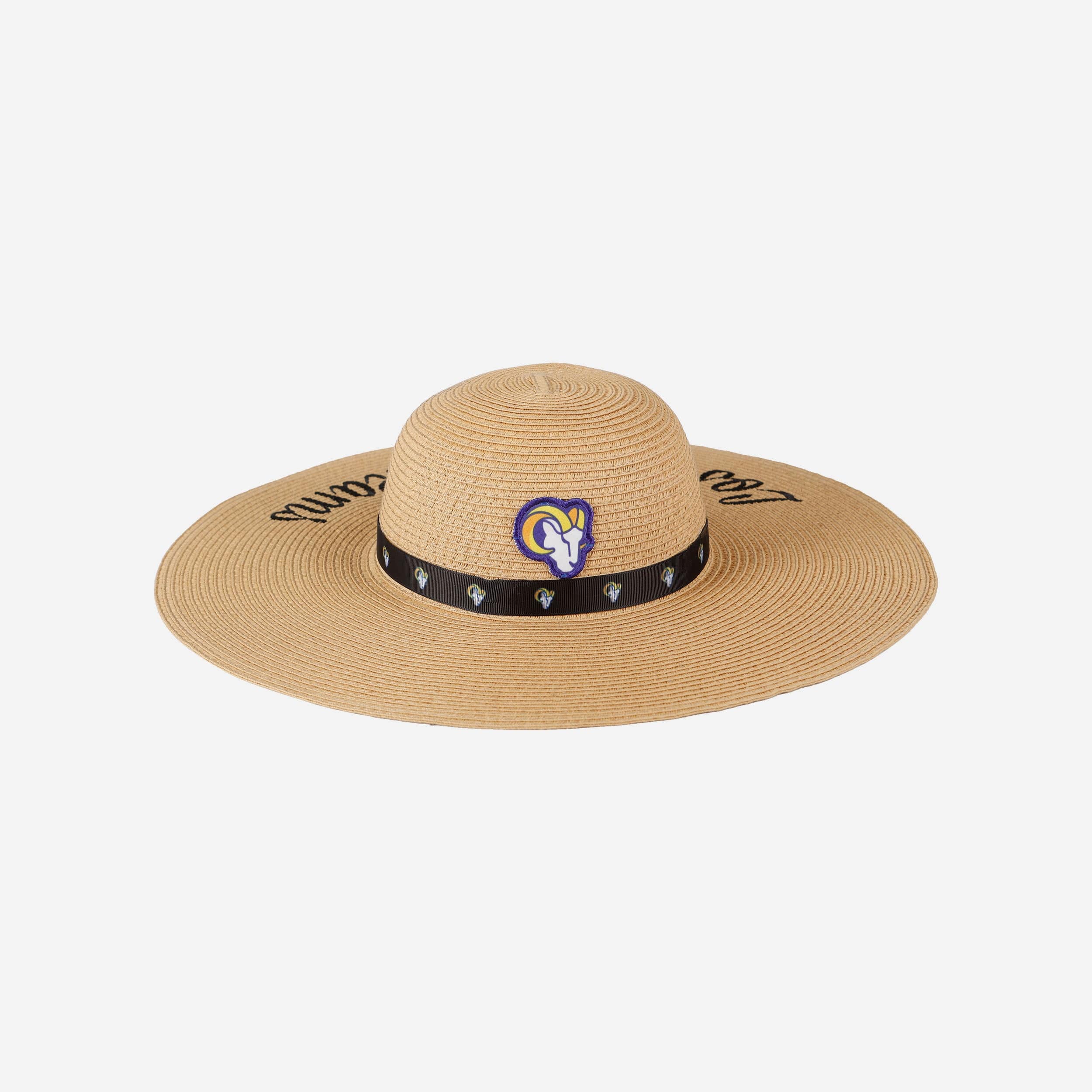 Gorgeous Los Angeles Rams Women's Wordmark Beach Straw Hat