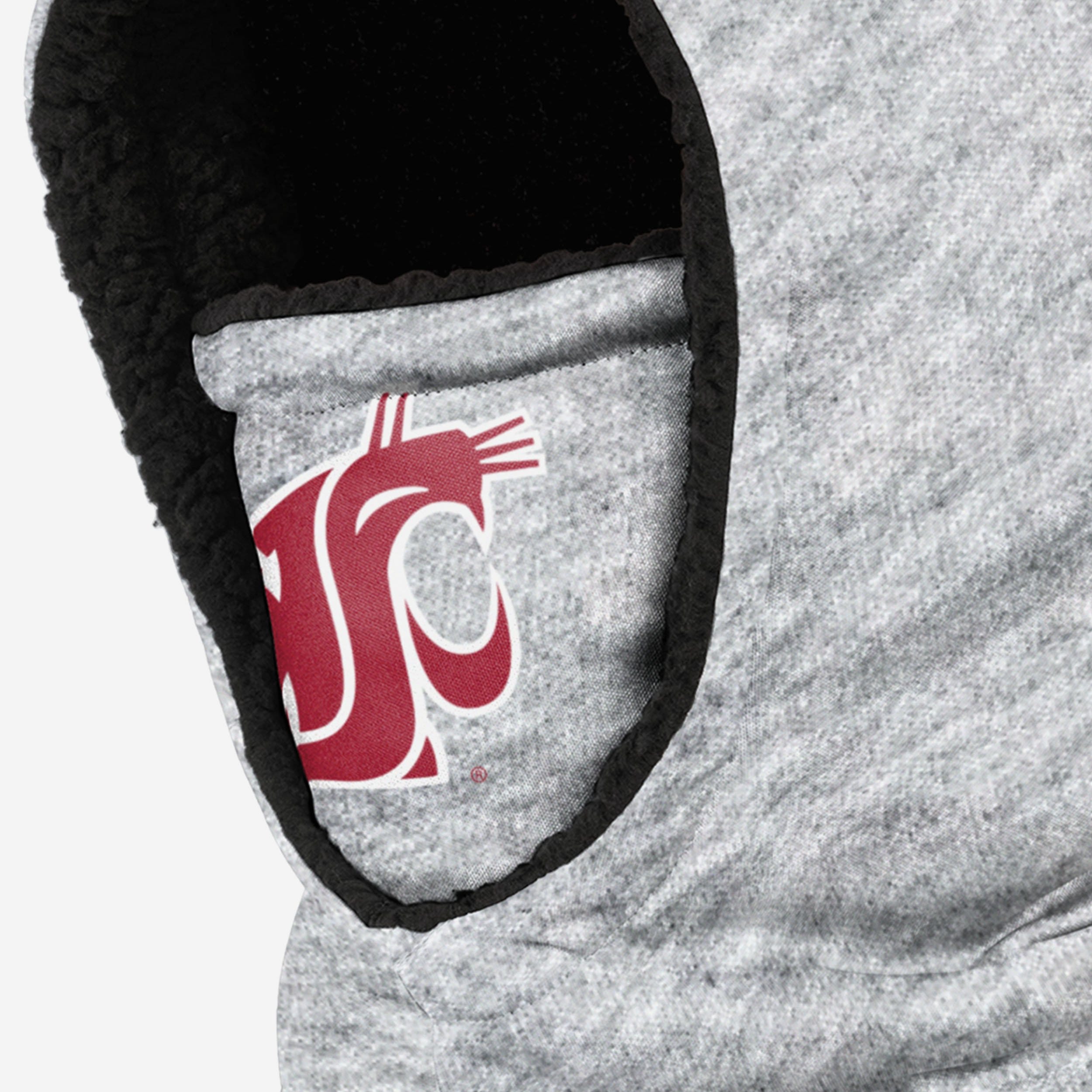 Washington State Cougars Heather Grey Hooded Gaiter with Big Logo - Show Your Team Spirit!