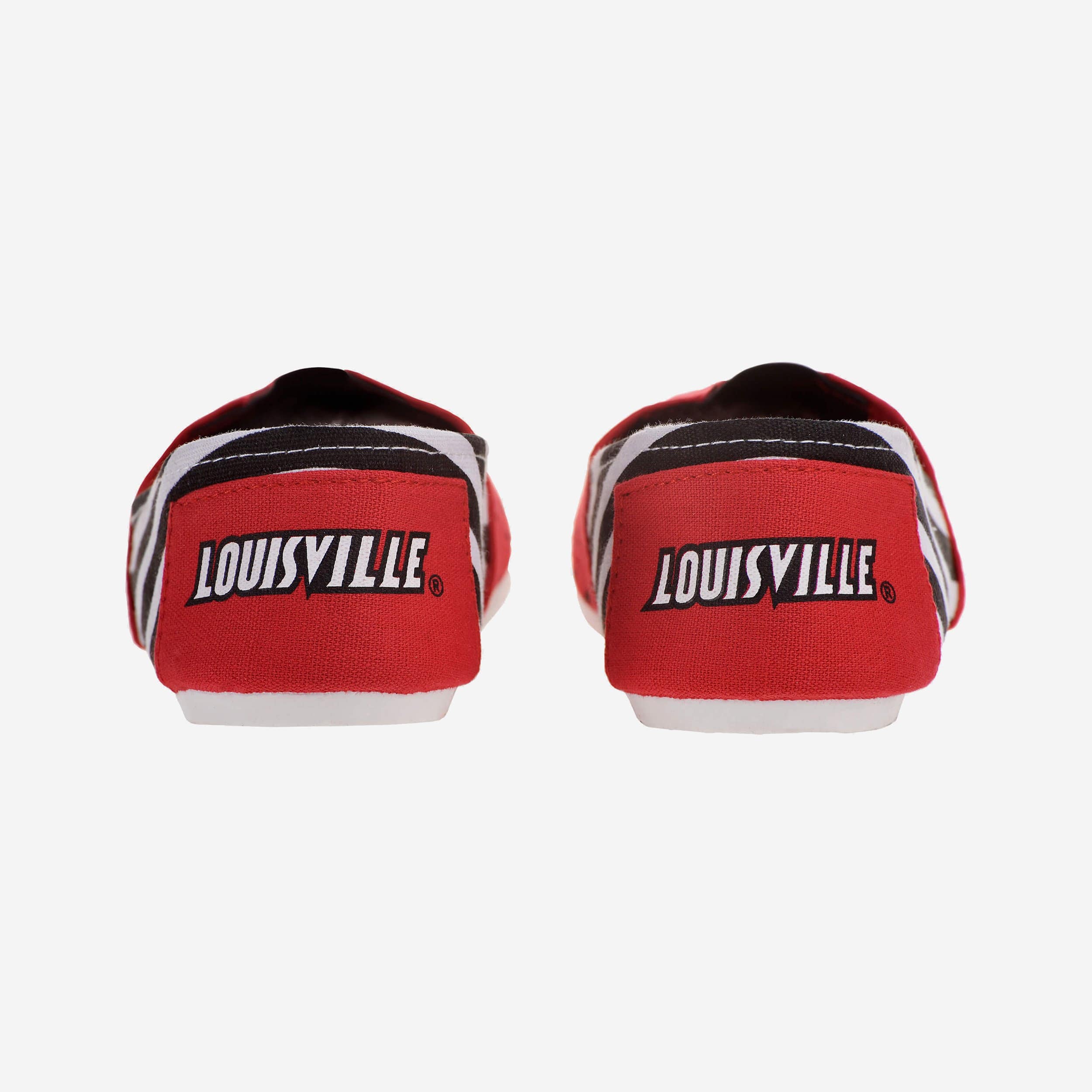 Louisville Cardinals Stylish Women's Stripe Canvas Shoes - Rock Your Team Spirit!