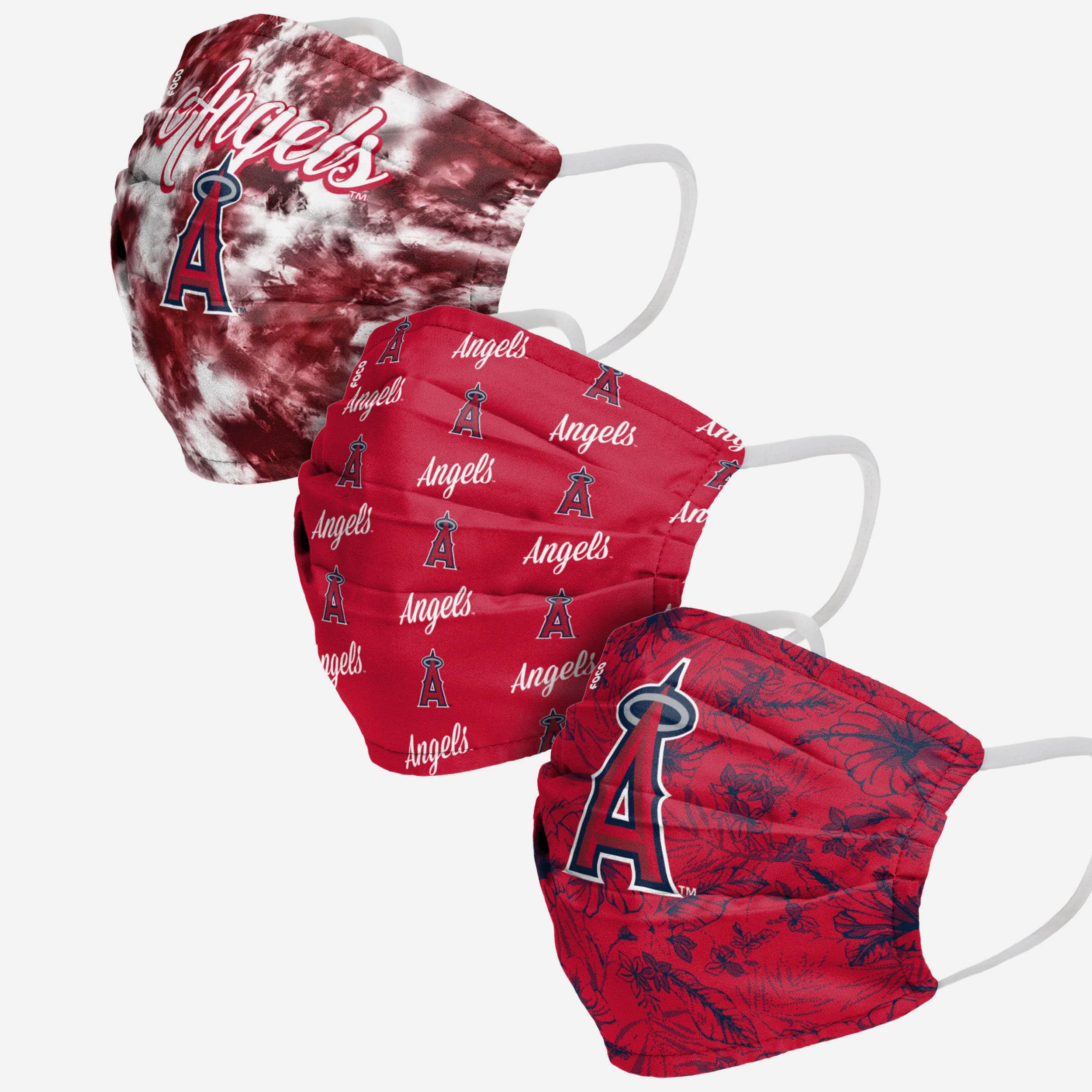 Los Angeles Angels Women's Matchday Face Cover Set of 3 - Show Your Team Spirit!
