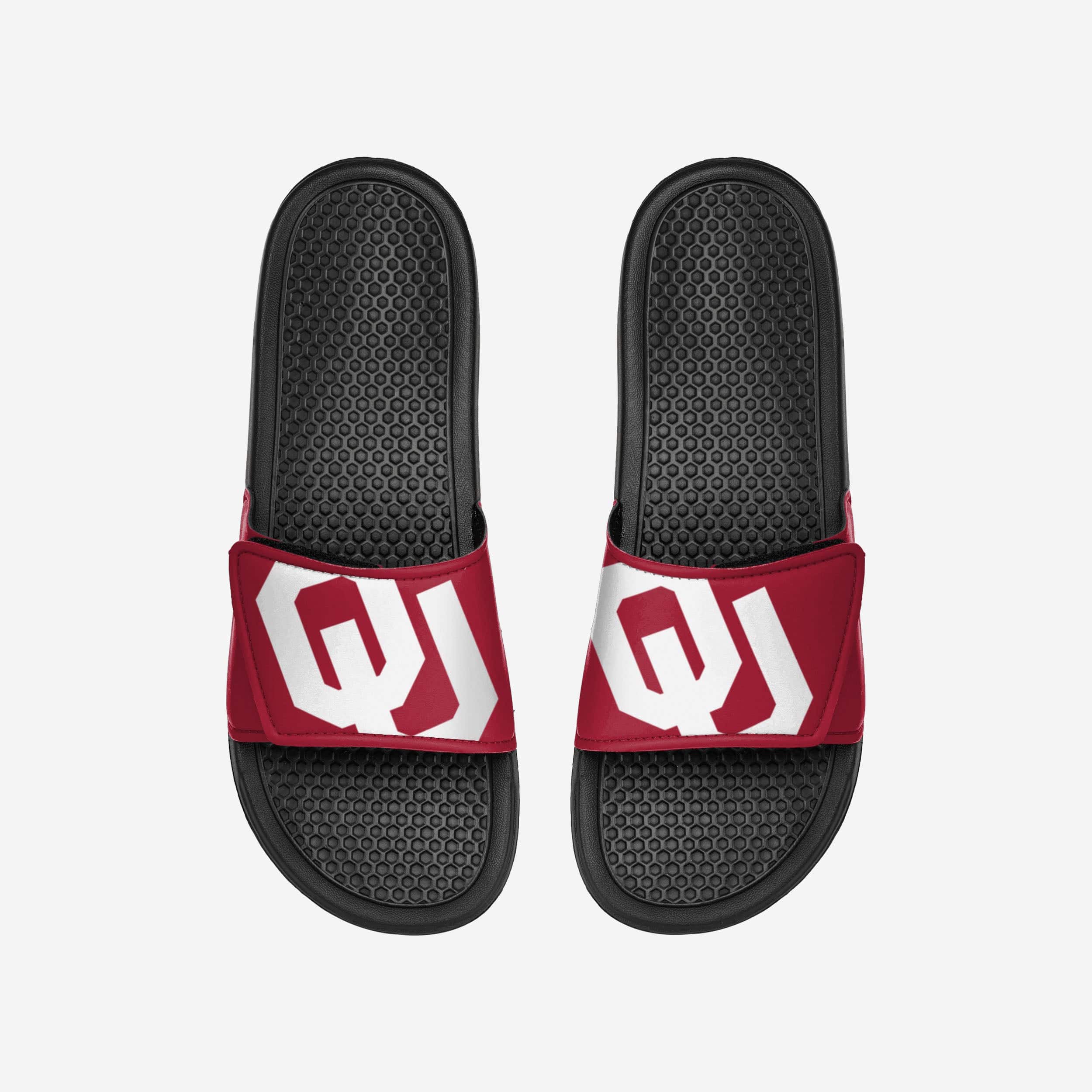 Oklahoma Sooners Cropped Big Logo Slides - Feel Fresh, Look Fan - tastic!