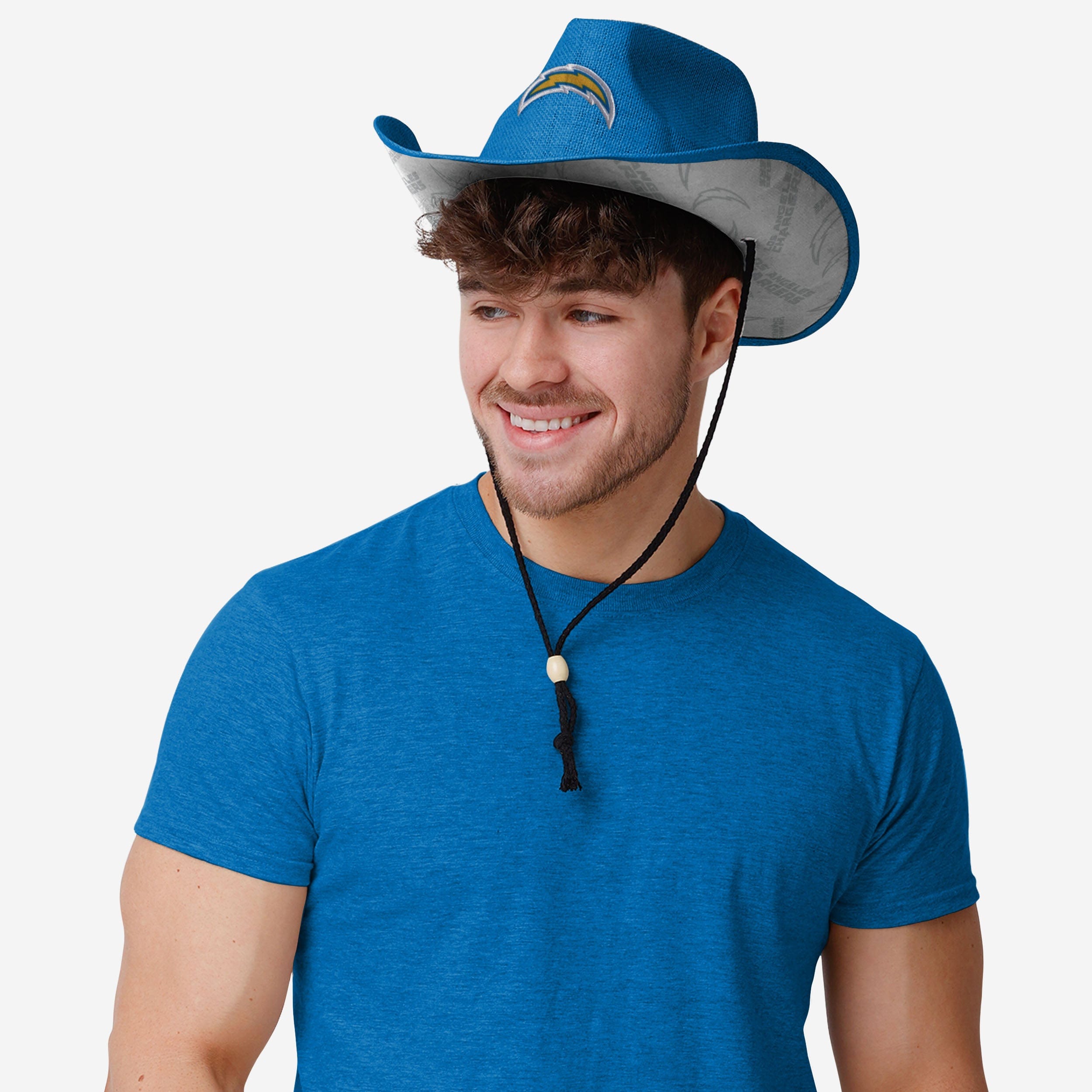 Los Angeles Chargers Stylish Team Stripe Cowboy Hat