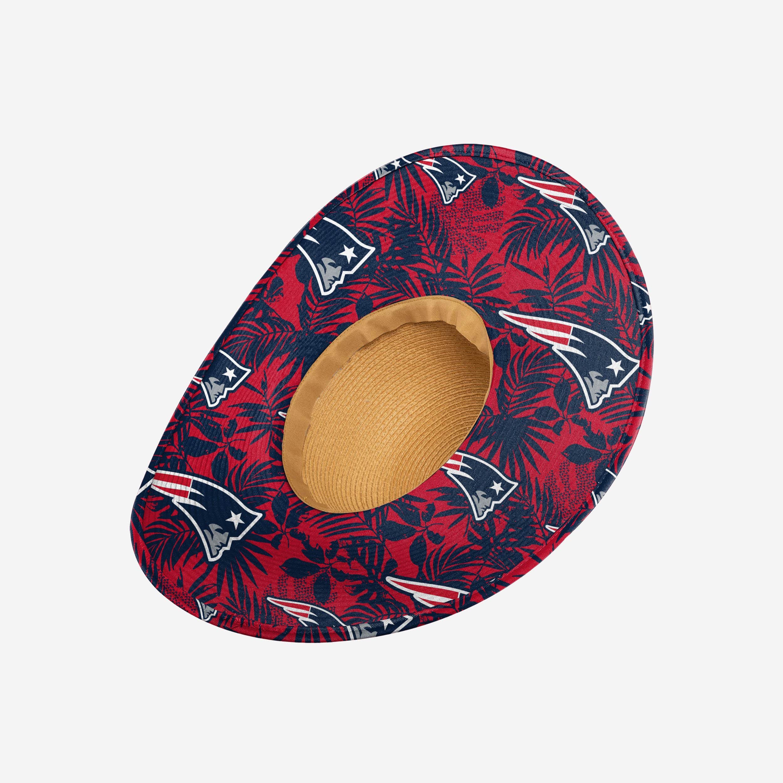 New England Patriots Women's Floral Straw Hat - The Ultimate Summer Fan Accessory