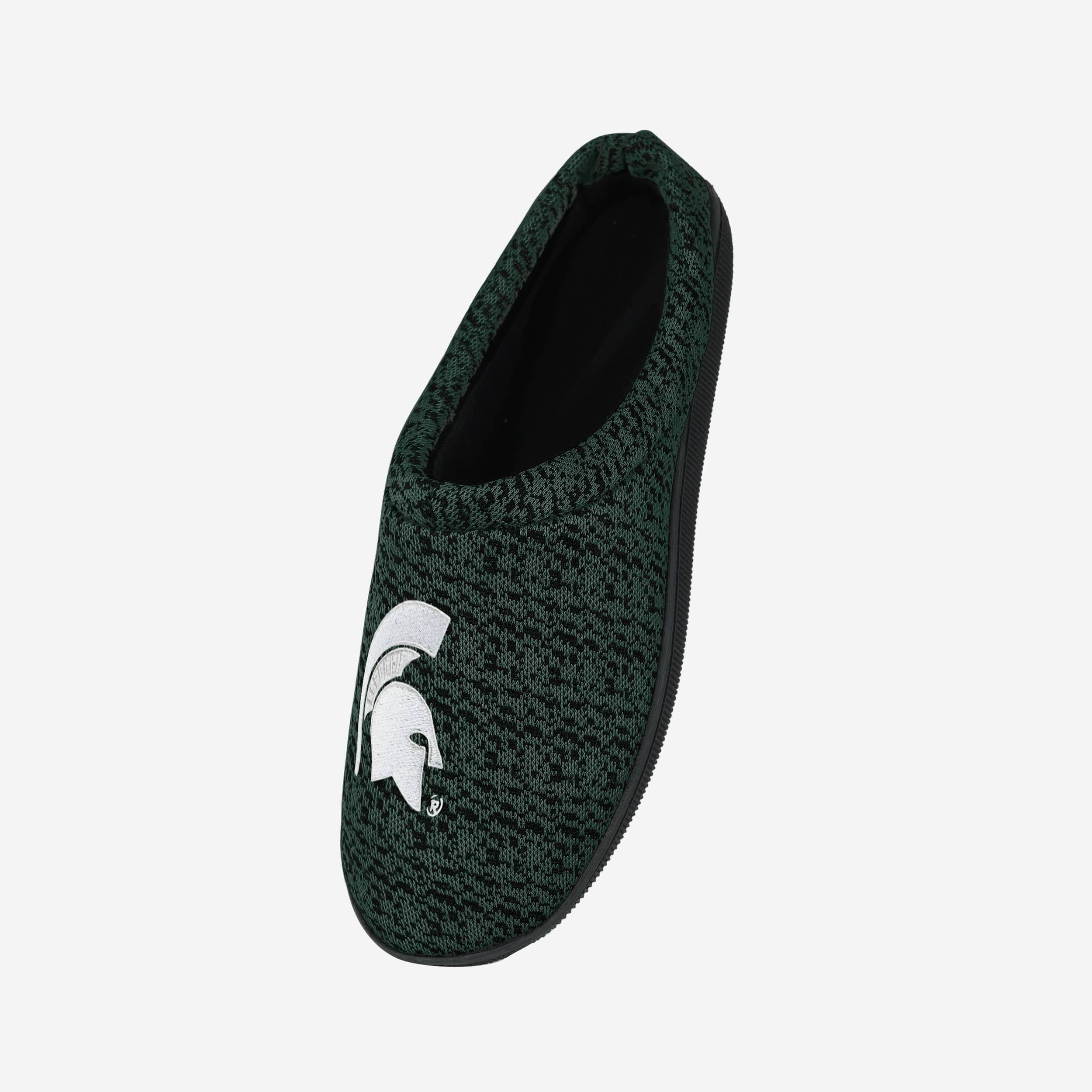 Michigan State Spartans Premium Poly Knit Cup Sole Slippers