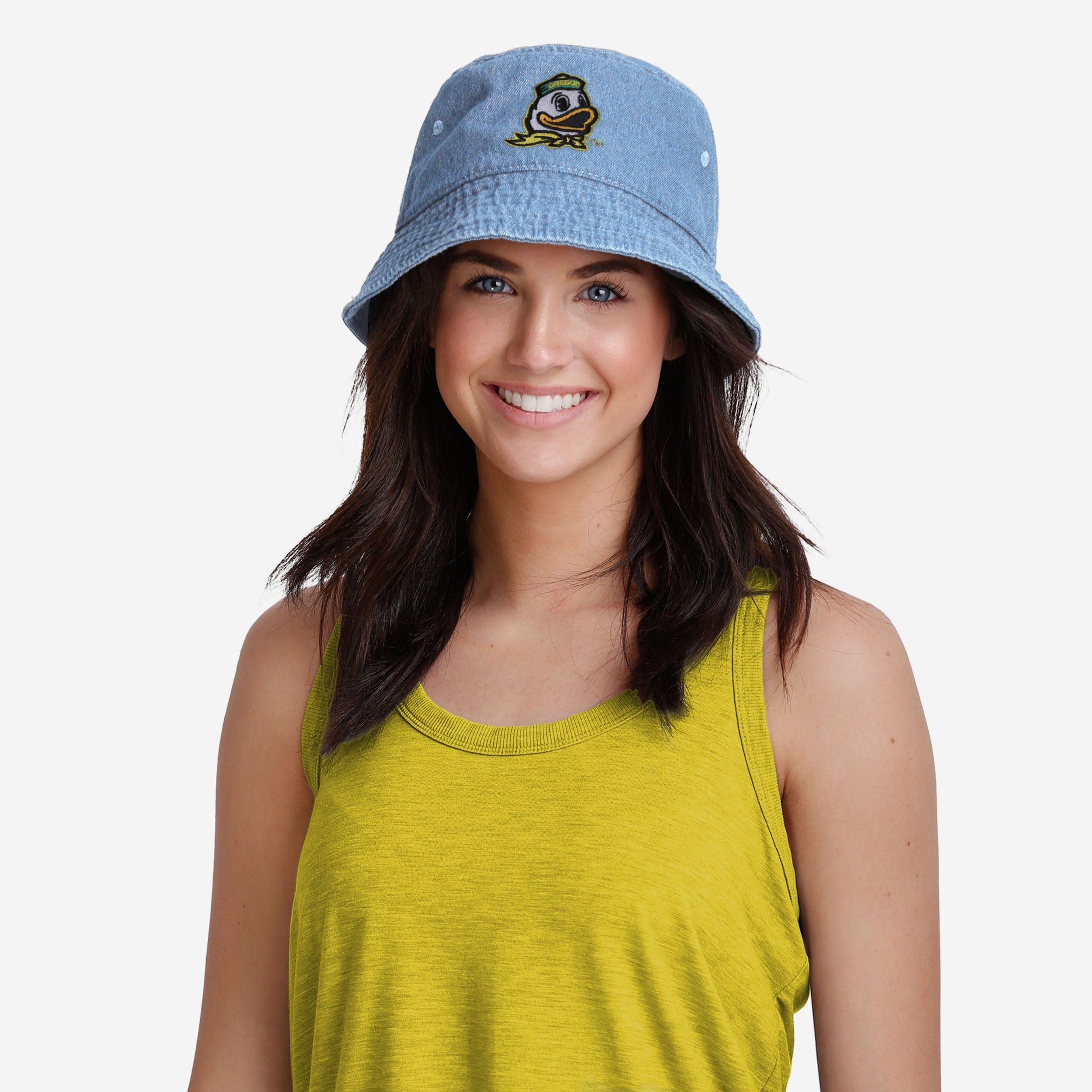 Stunning Oregon Ducks Denim Bucket Hat - Show Your Team Spirit!