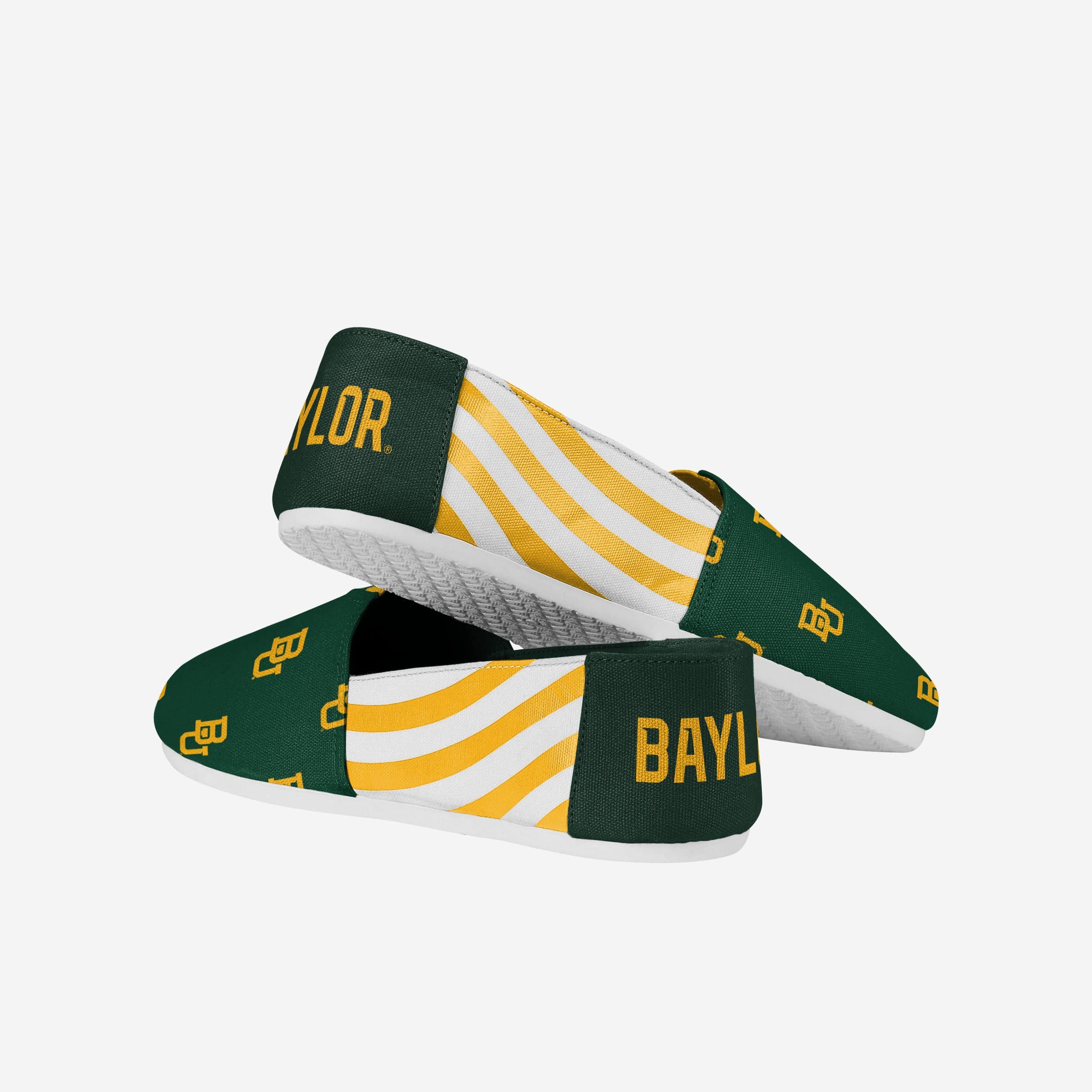 Baylor Bears Stylish Women's Stripe Canvas Shoes - Show Your Team Spirit!