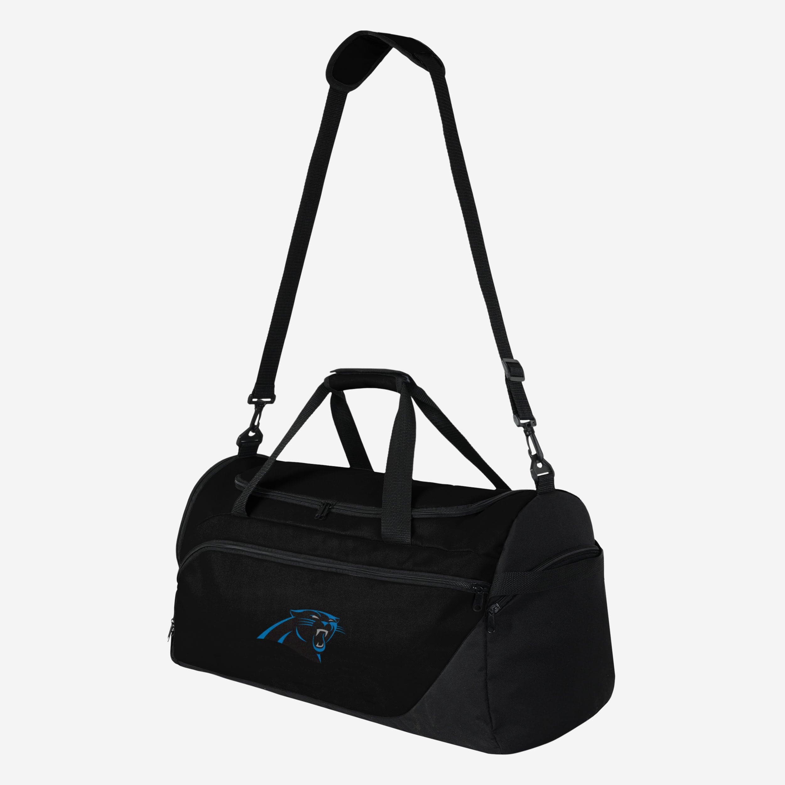 Carolina Panthers Big Logo Solid Duffle Bag - The Ultimate Fandom Companion