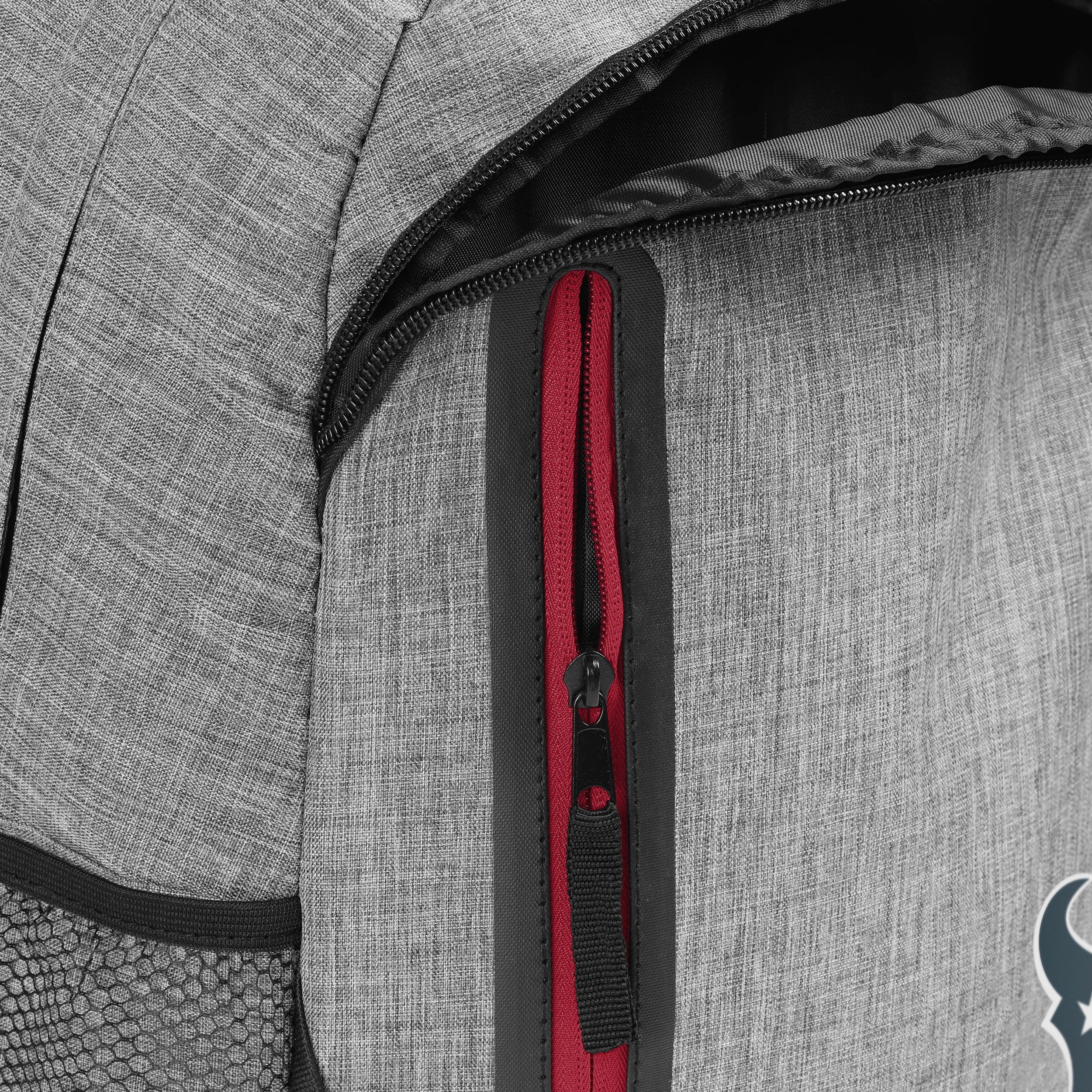 Houston Texans Bold Heather Grey Backpack - Show Your Team Spirit!