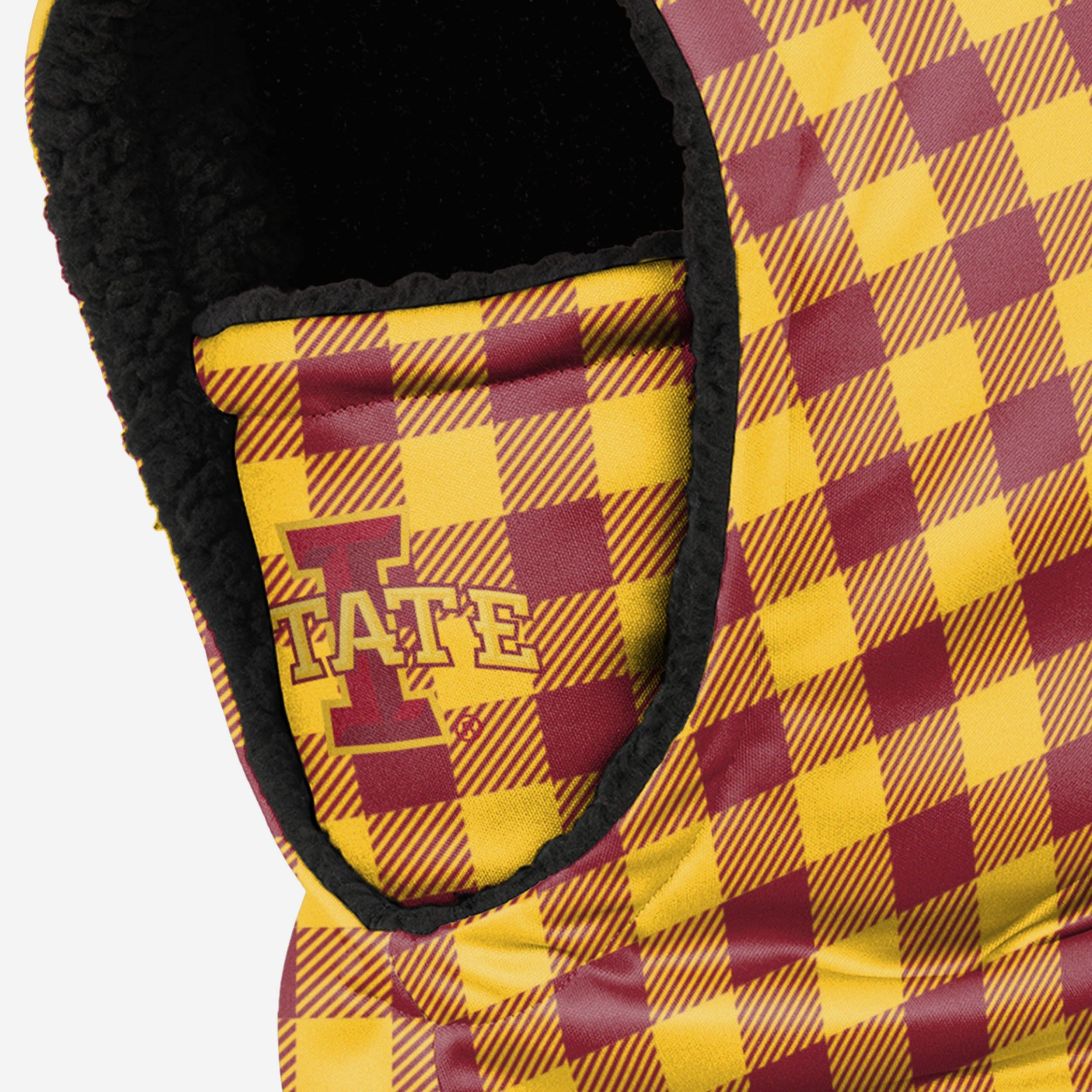 Iowa State Cyclones Plaid Hooded Gaiter - Stylish Team Spirit