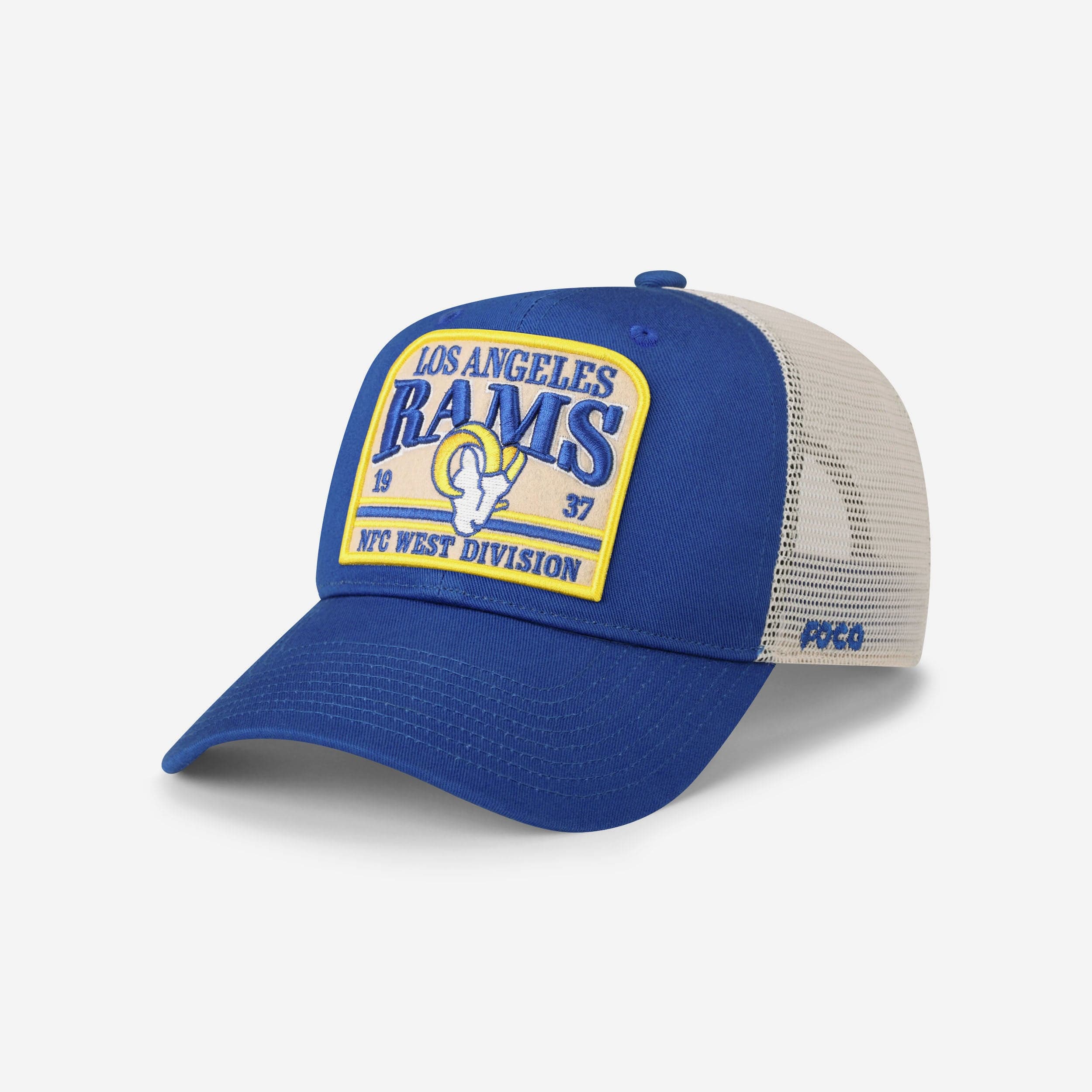 Exciting Los Angeles Rams Truckstop Patch Trucker RF Cap - Be a Fan on the Road!