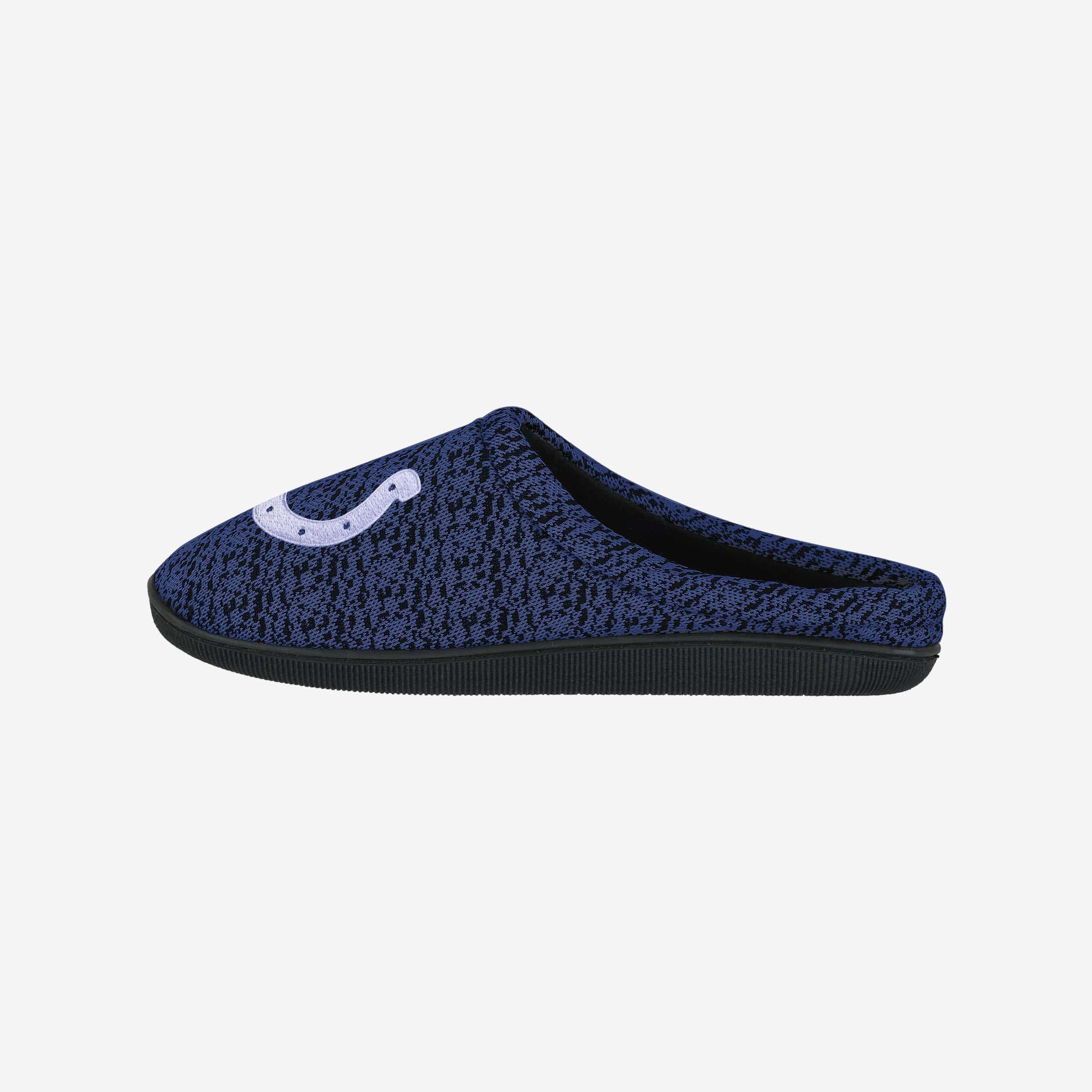 Exciting Indianapolis Colts Poly Knit Cup Sole Slippers