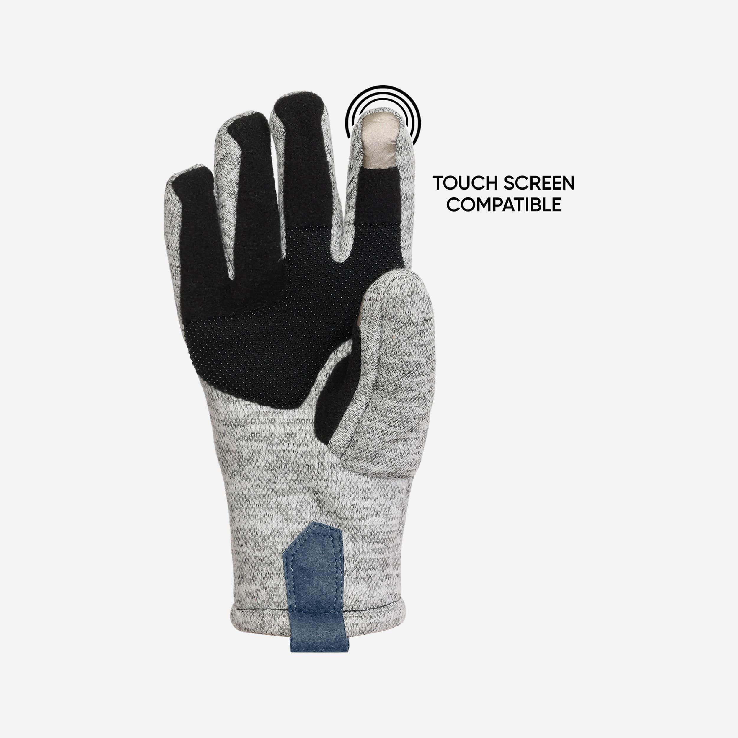 Denver Broncos Stylish Heather Grey Insulated Gloves