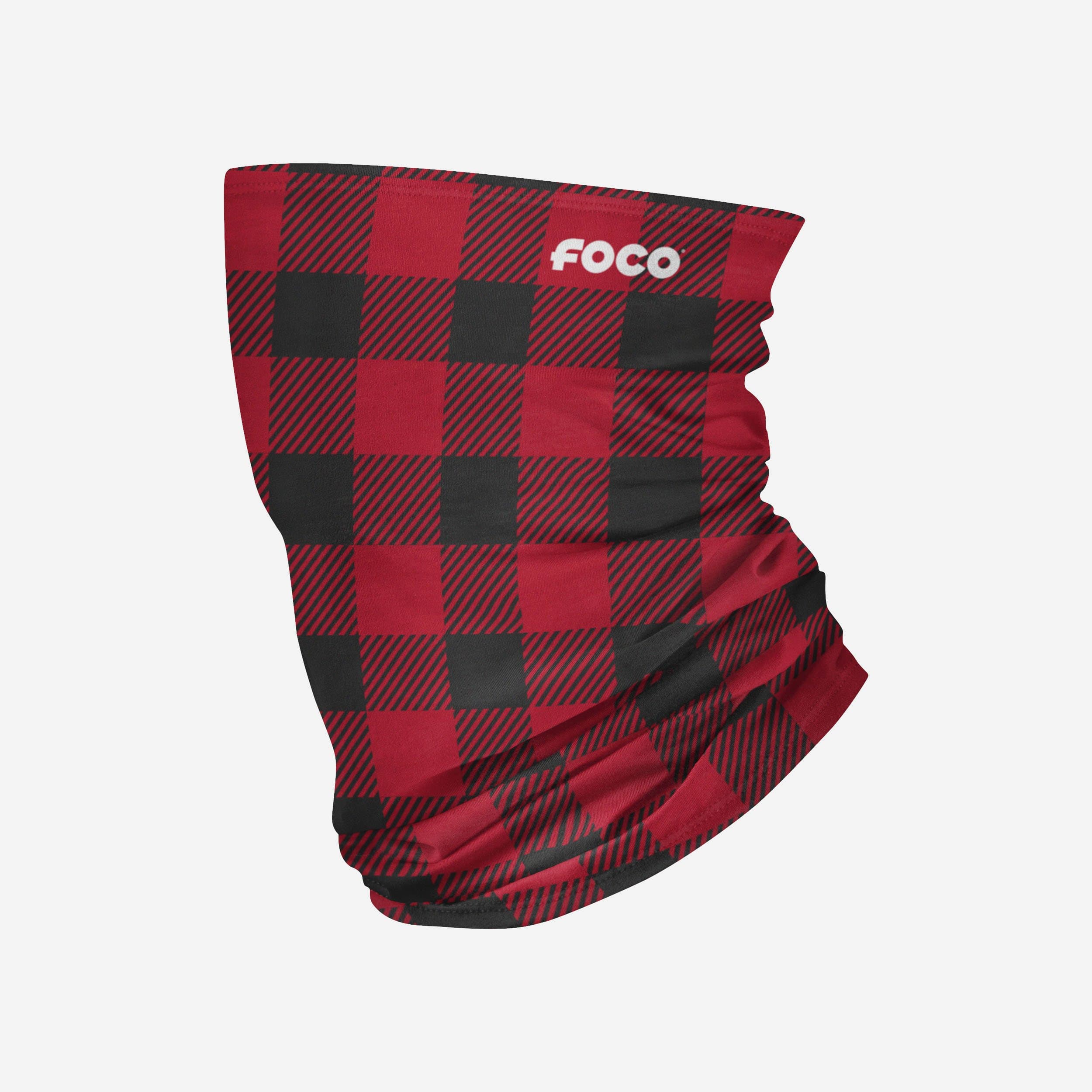 Stylish Red Plaid Polyfleece Gaiter Scarf - Your Ultimate Fashion Accessory