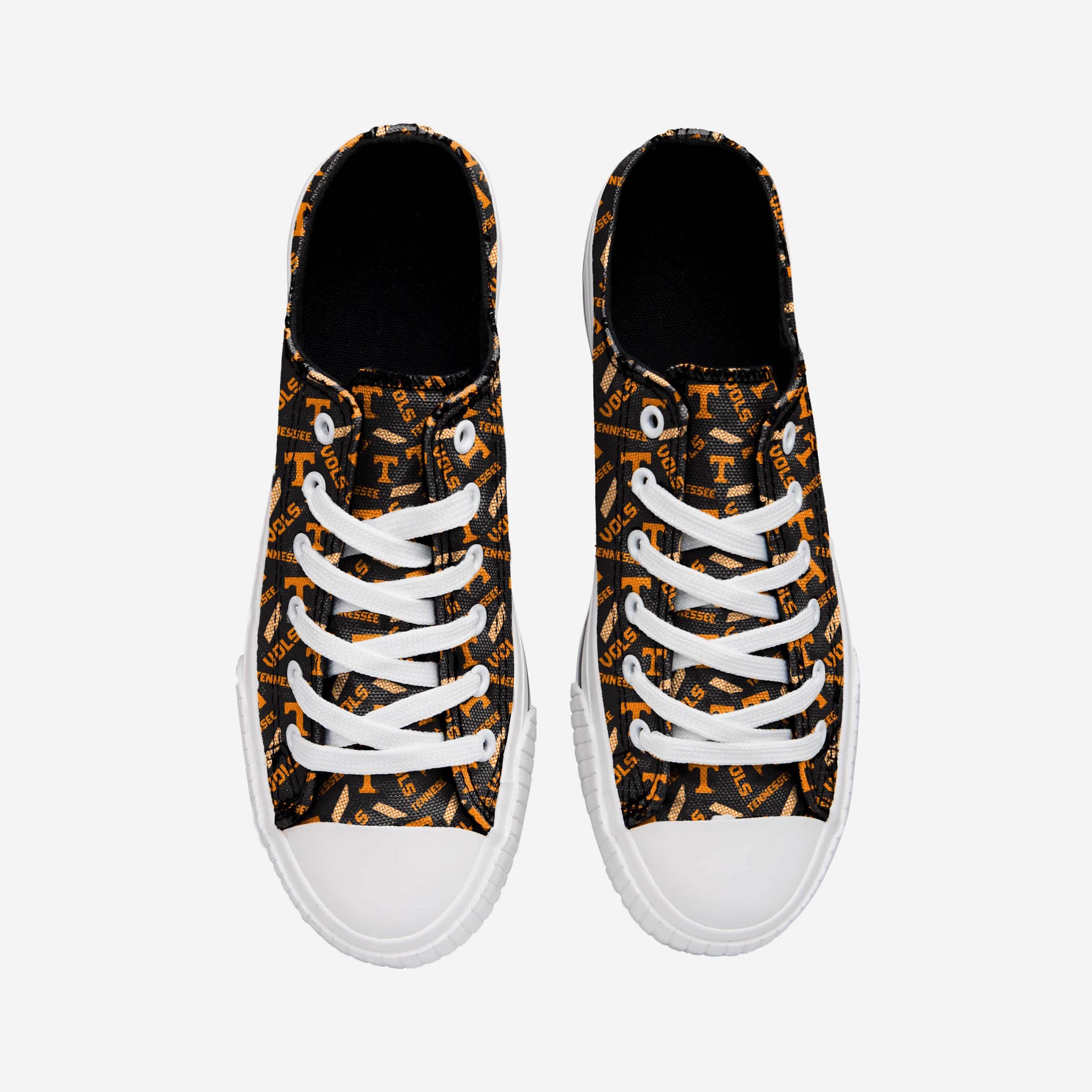 Tennessee Volunteers Women's Stylish Low Top Repeat Print Canvas Shoes