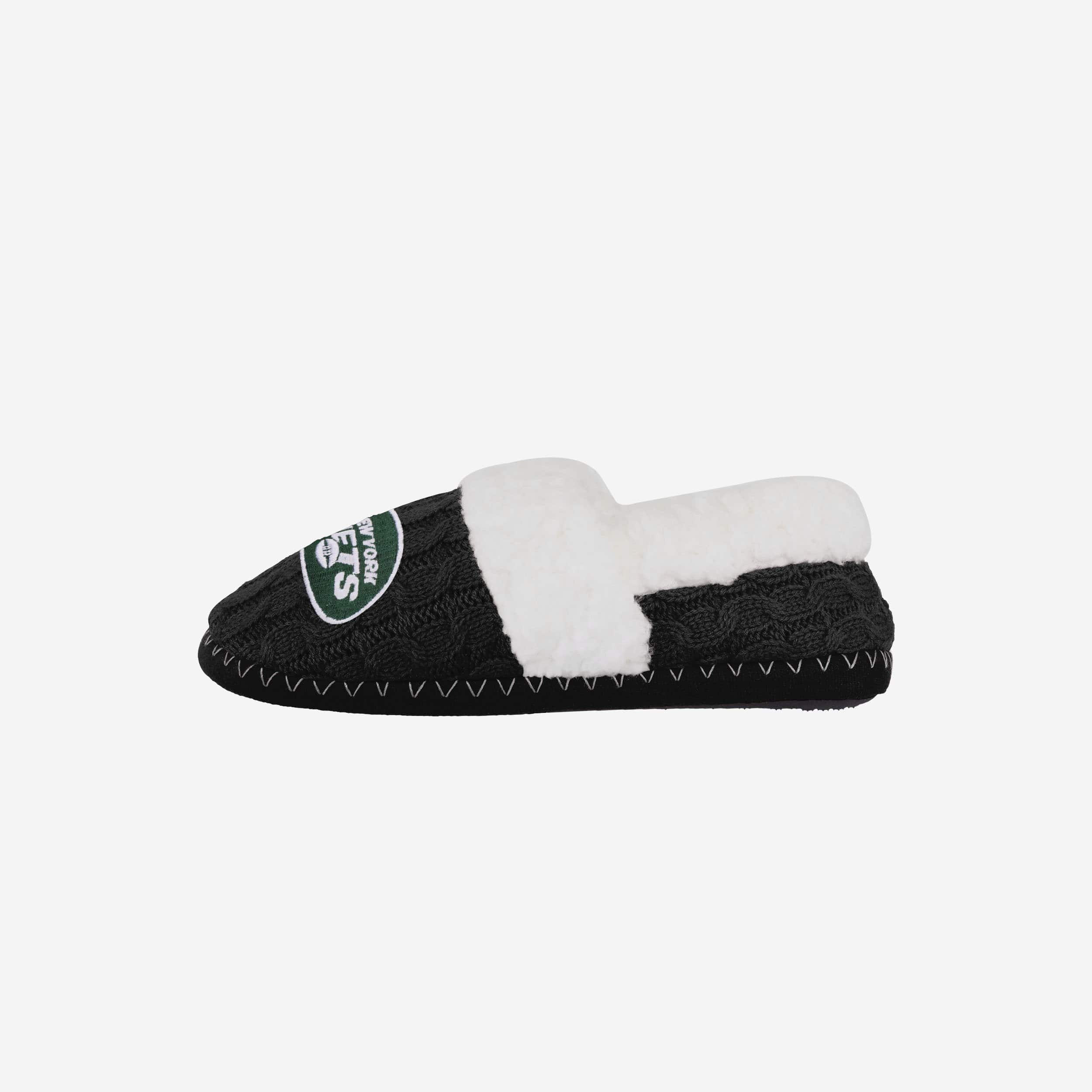 New York Jets Women's Team Color Moccasin Slippers - Stay Warm in Style!