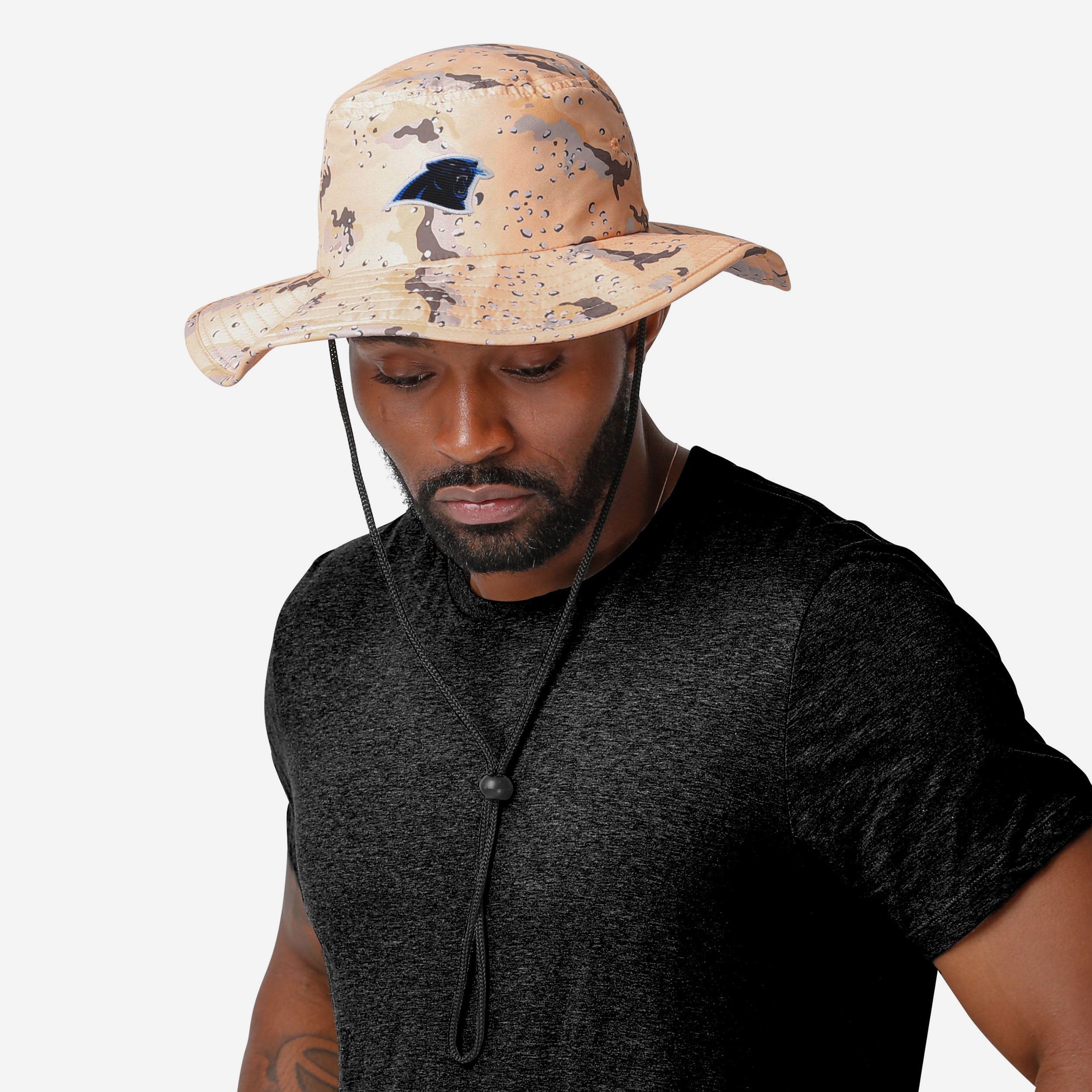 Carolina Panthers Light Desert Camo Boonie Hat - Show Your Team Spirit in Style!
