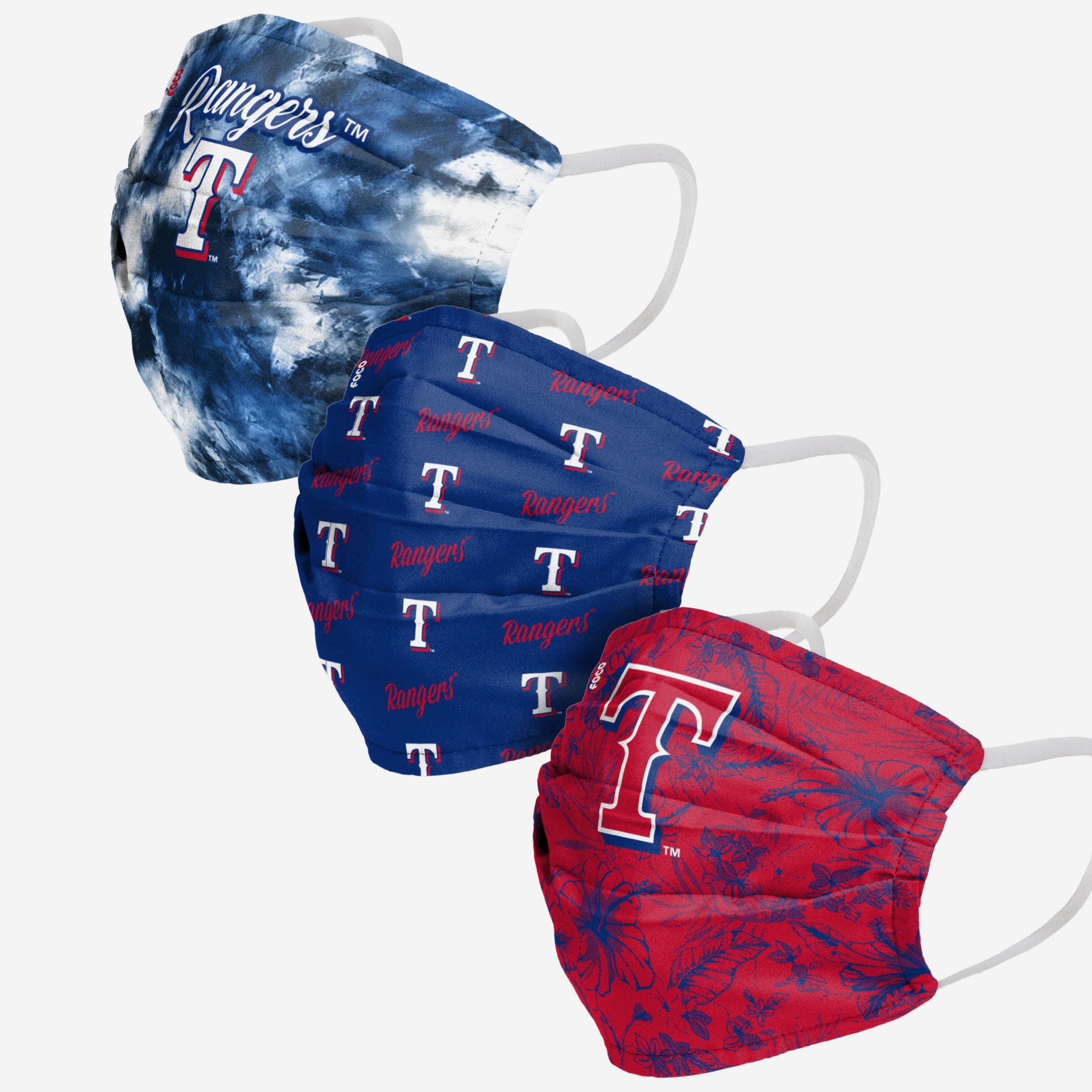 Texas Rangers Women's Matchday 3-Pack Face Cover - Represent Your Team in Style!