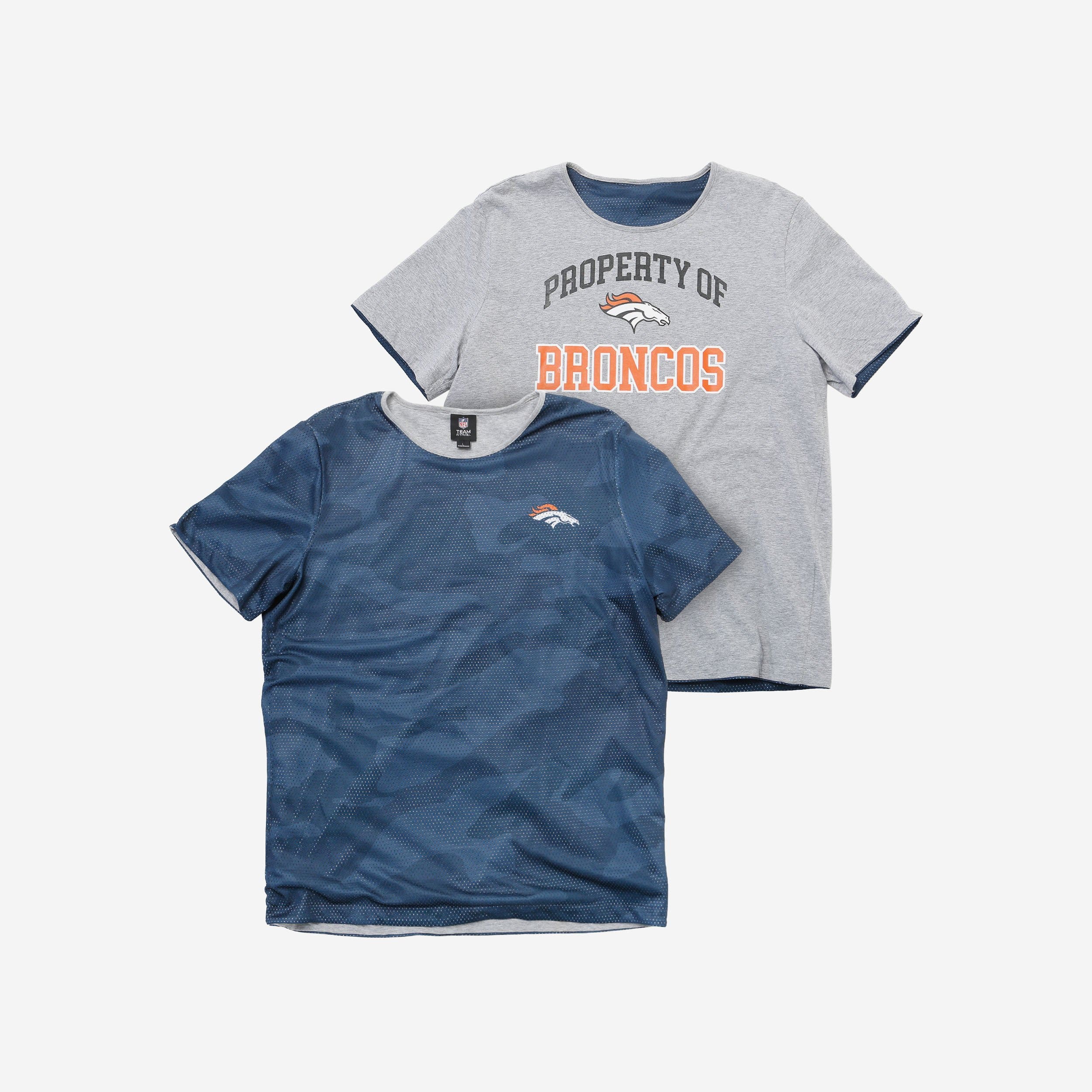Denver Broncos Super Reversible Mesh Matchup T-Shirt - Show Your Team Pride!