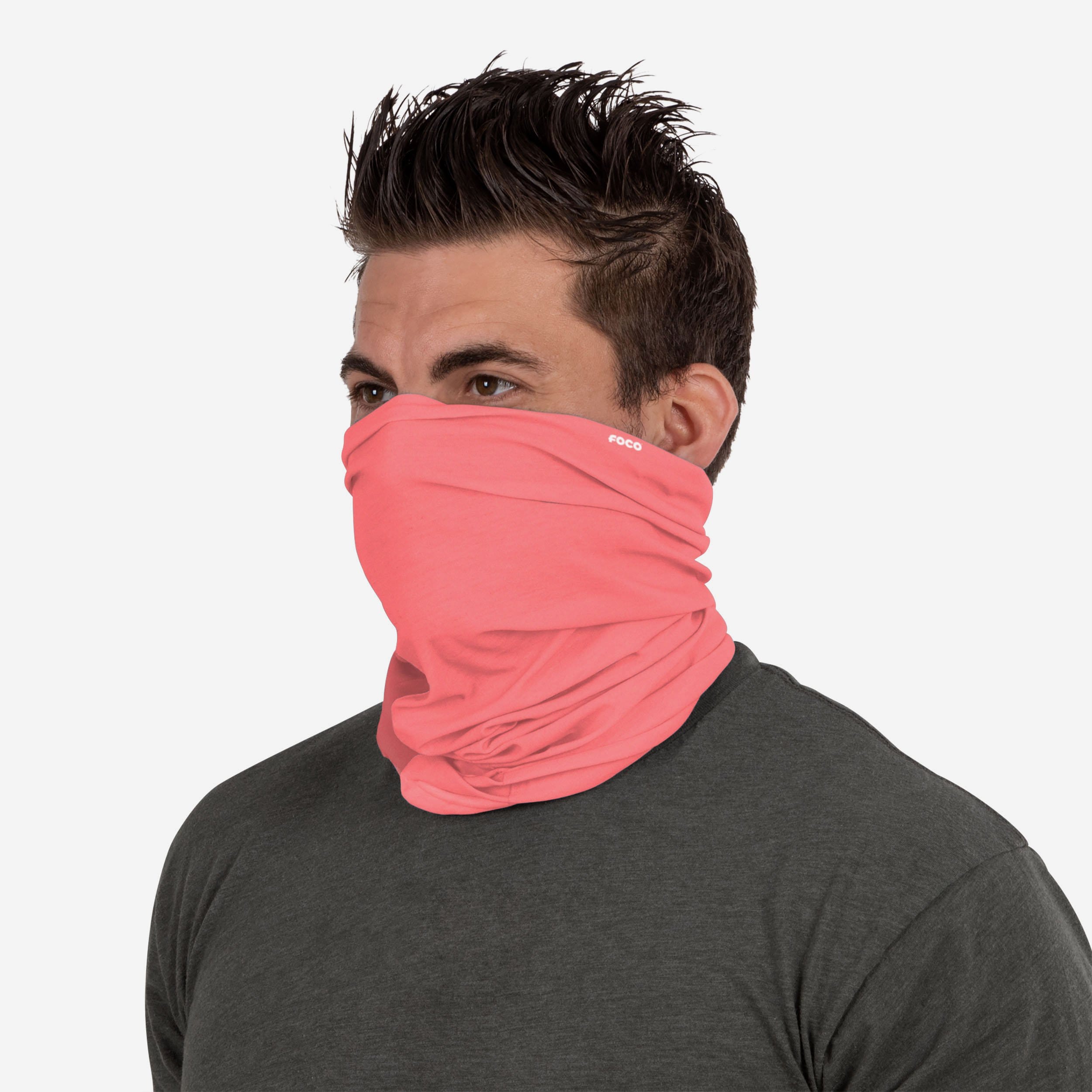 Stylish Solid Pink Gaiter Scarf - A Must-Have Fashion Accessory