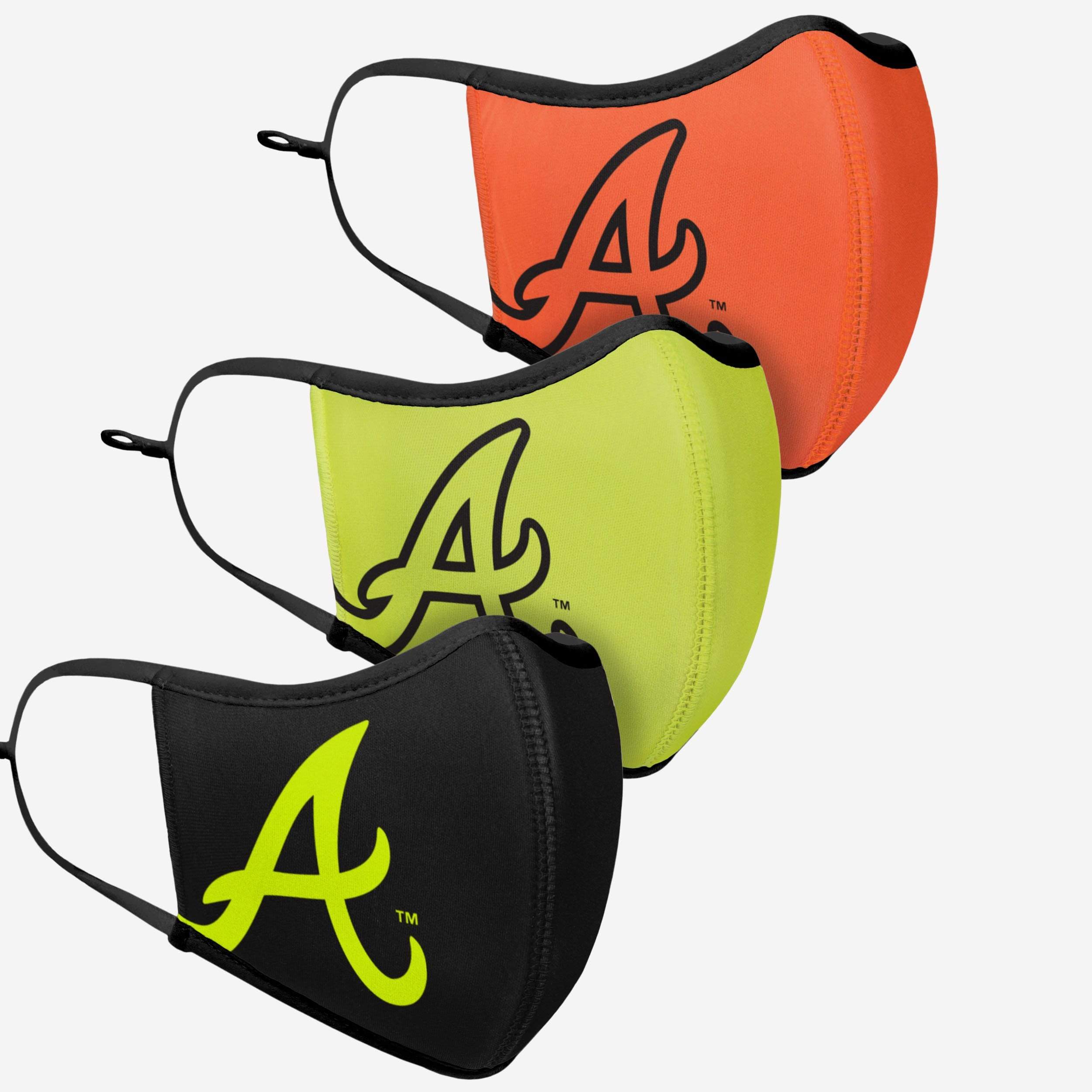 Atlanta Braves 3-Pack Highlighted Sport Face Covers