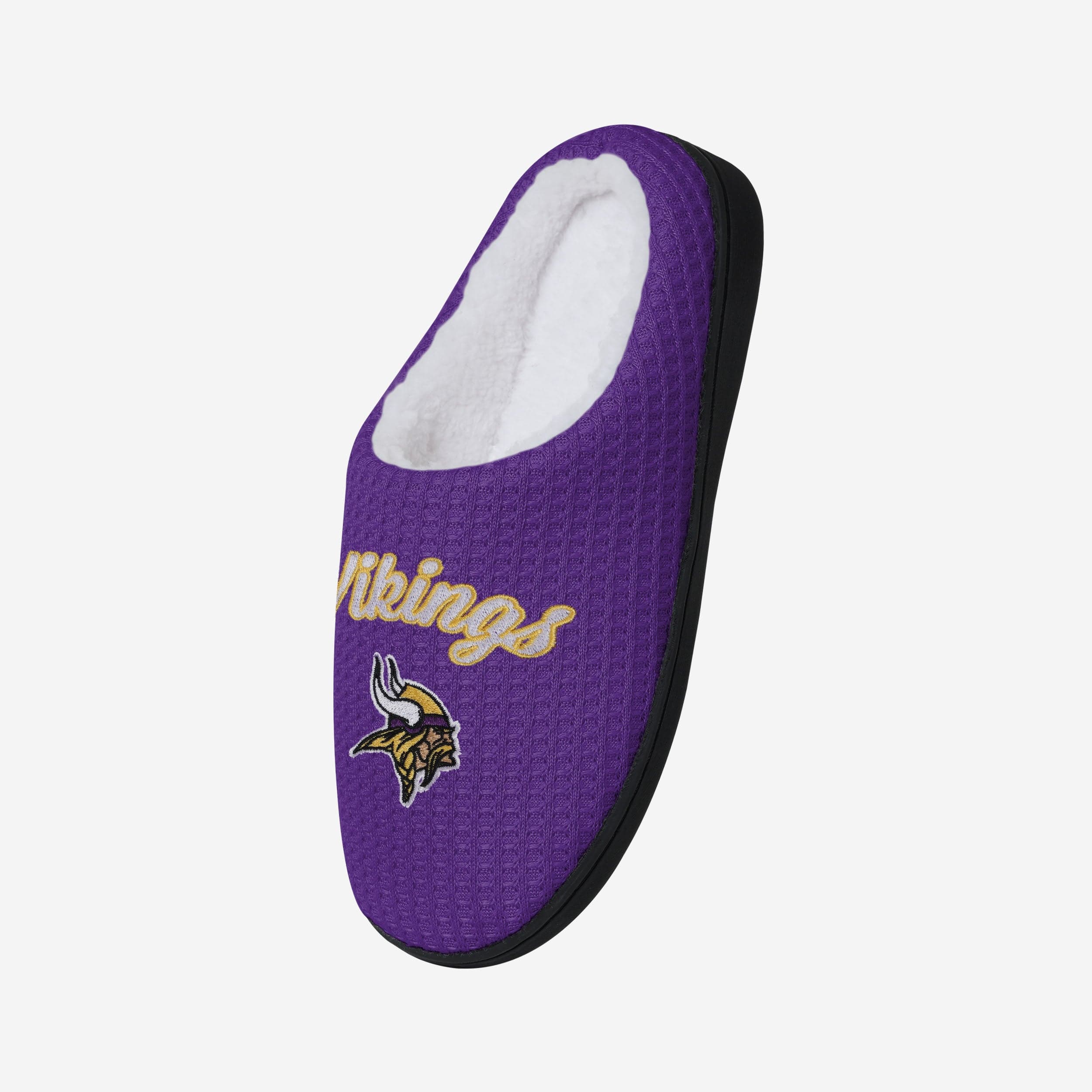 Minnesota Vikings Women's Cozy Sherpa Lined Memory Foam Slippers