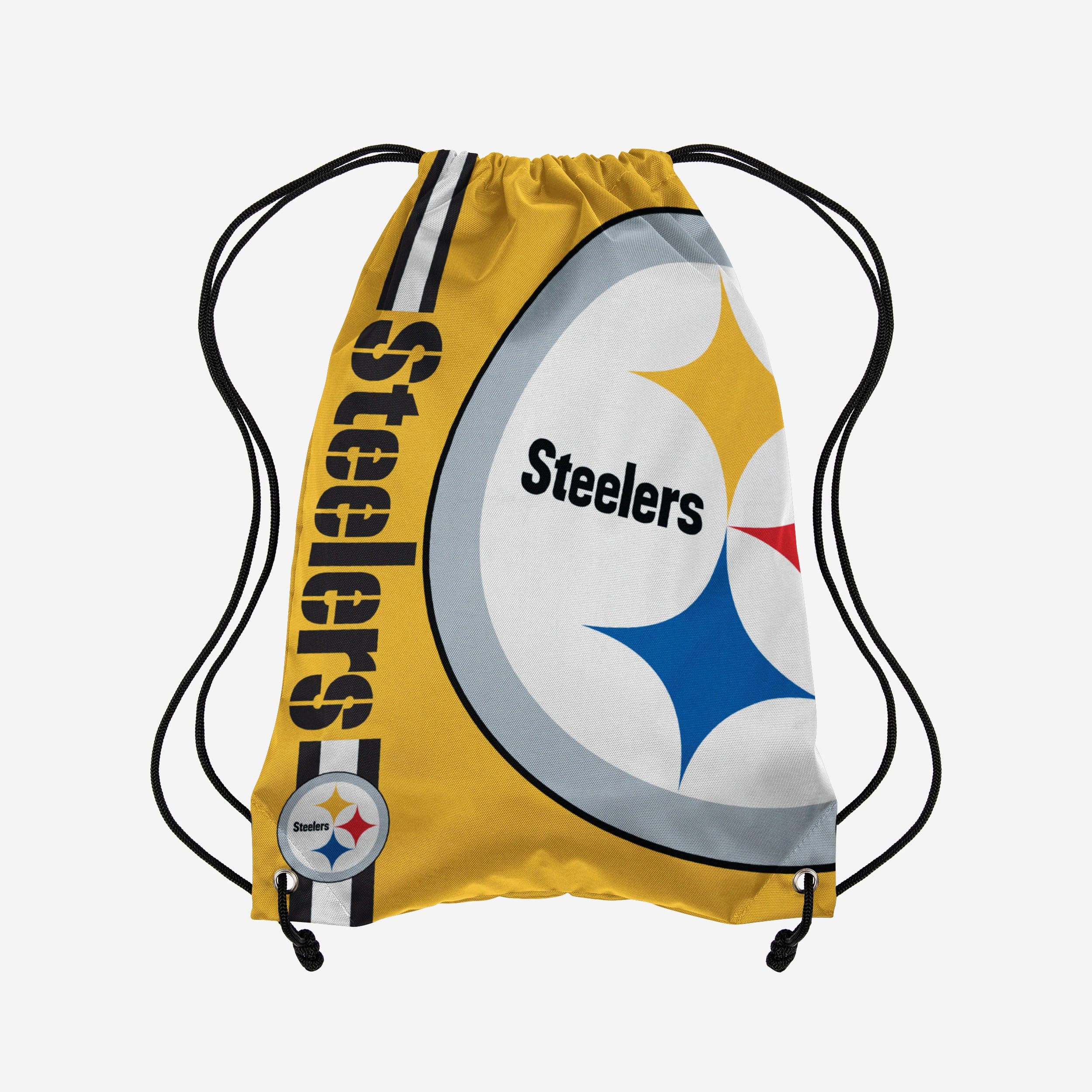 Pittsburgh Steelers Yellow Alternate Big Logo Drawstring Backpack - Show Your Team Spirit!